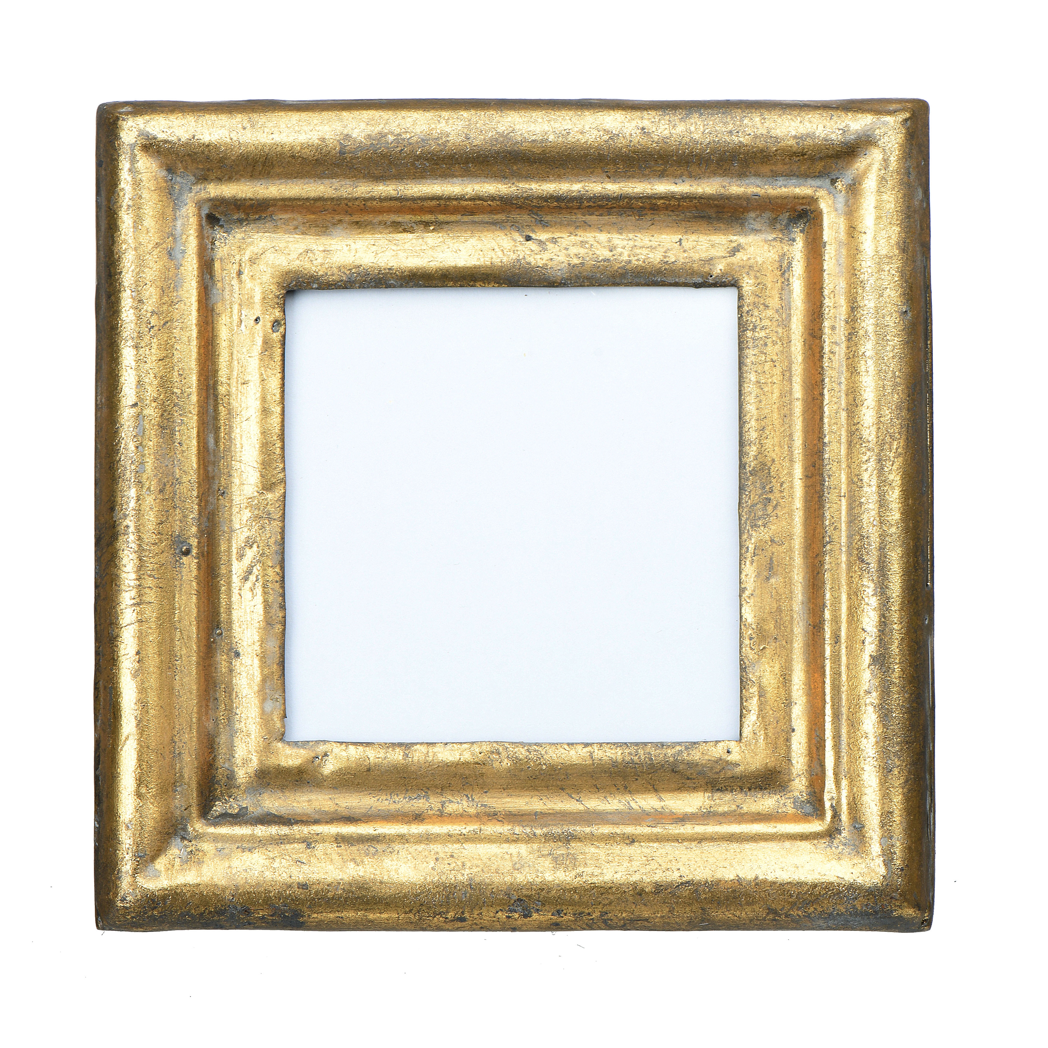 Antiqued Gold Square Picture Frame (Holds 3.5" x 3.5" Photo) - Image 0