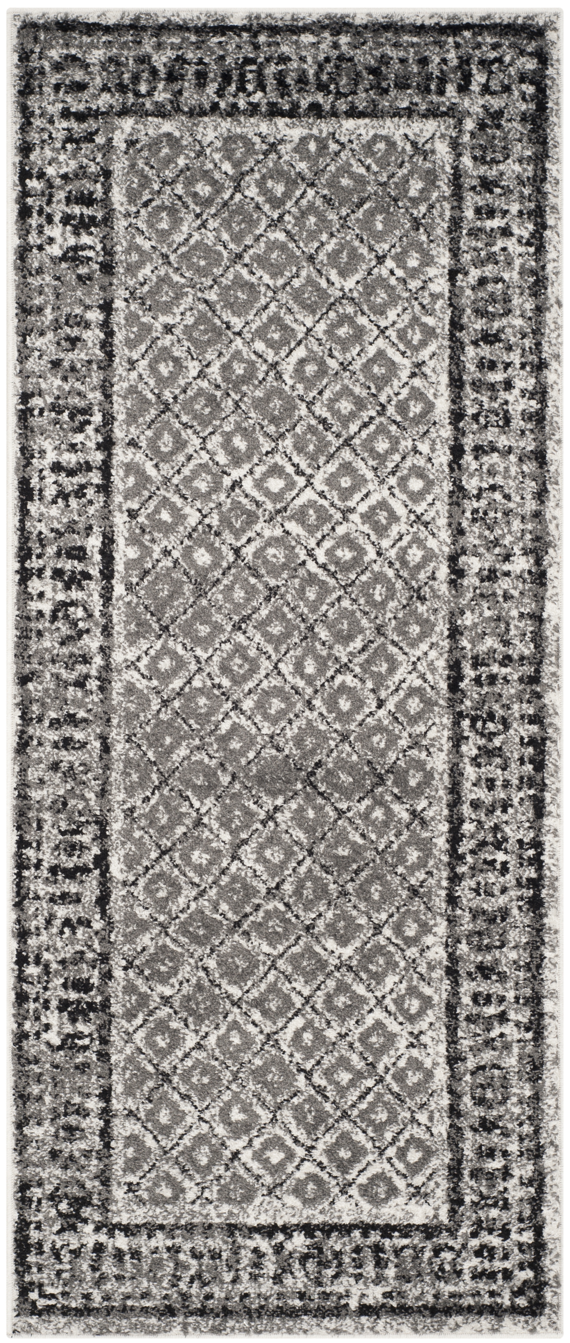 Arlo Home Woven Area Rug, ADR110B, Ivory/Silver,  2' 6" X 6' - Image 0