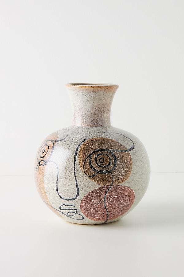 Andalusia Vase By Anthropologie in Beige - Image 0