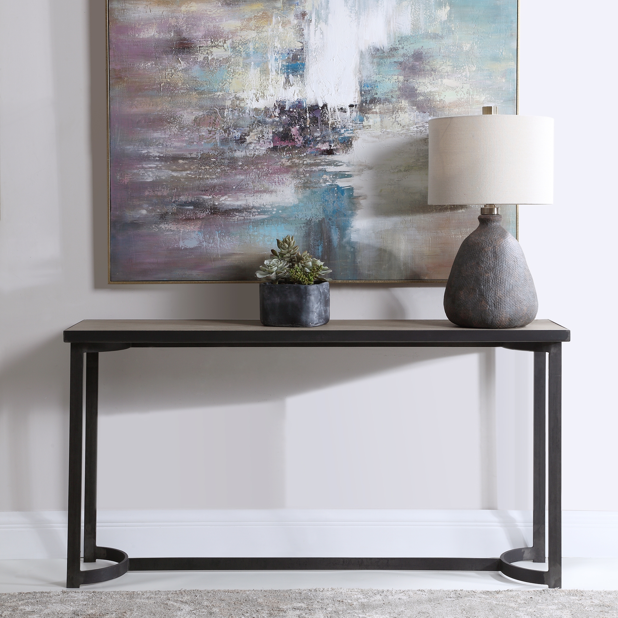 Basuto Steel Console Table - Image 1
