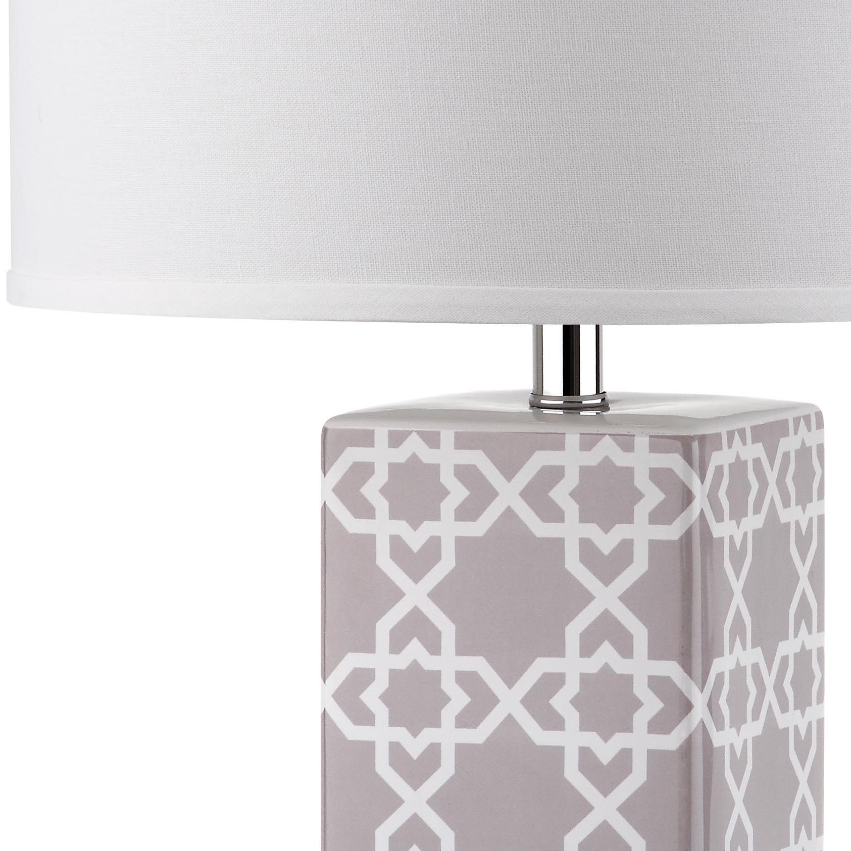 Quatrefoil 27-Inch H Table Lamp - Grey - Safavieh - Image 1