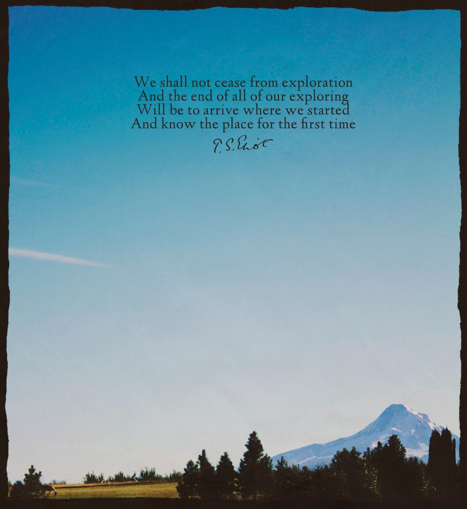 T.s. Eliot: Exploration Framed Art Print by Leah Flores - Conservation Walnut - Medium(Gallery) 18" x 24"-20x26 - Image 1