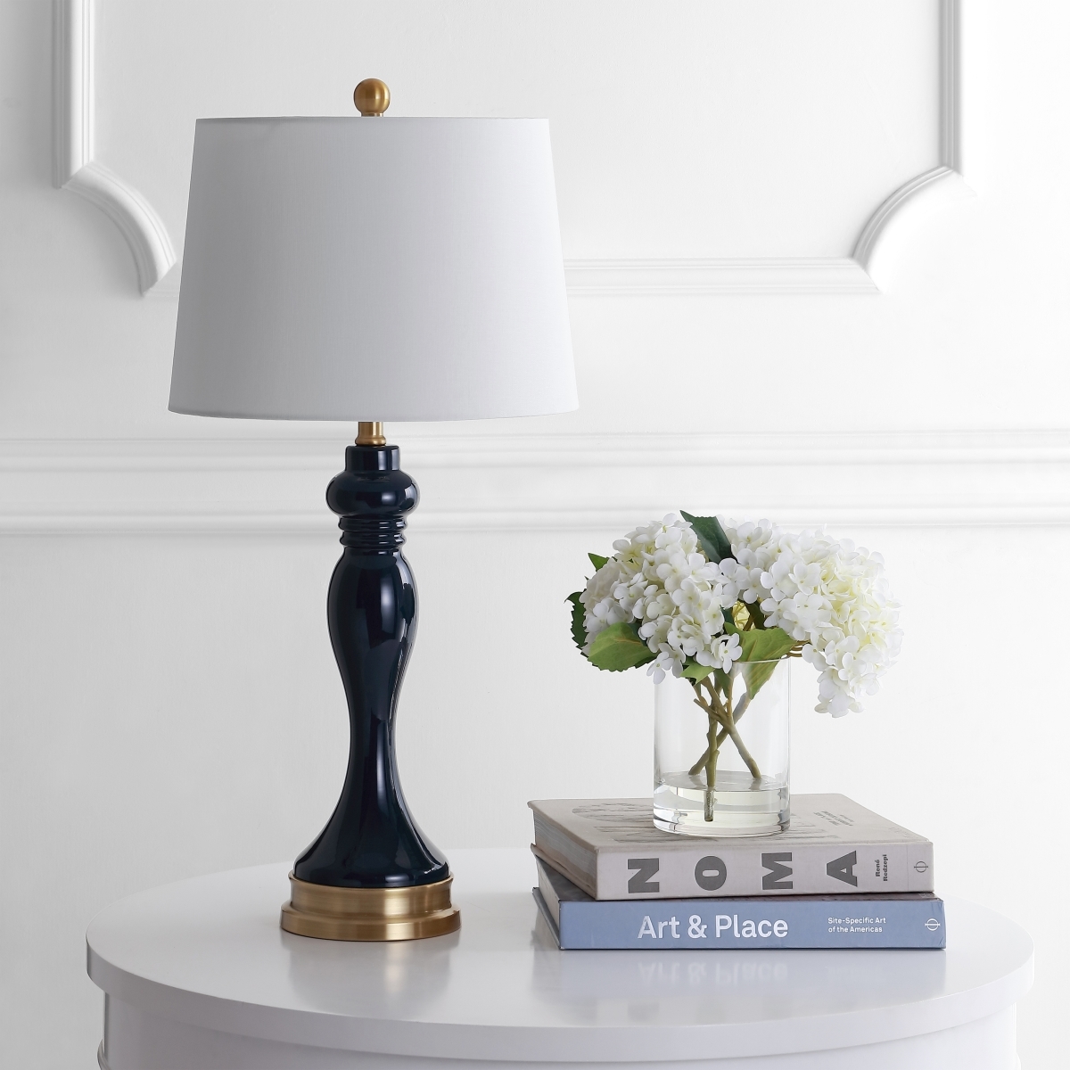 Cayson Table Lamp - Navy/Gold - Safavieh - Image 1