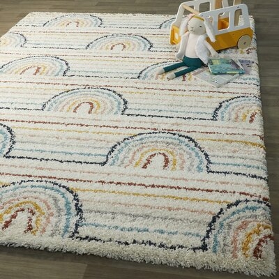 Toppenish Geometric Red/Yellow/Blue Area Rug - Image 0