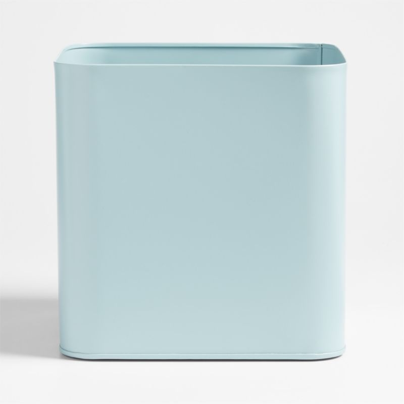 Outline Cloud Blue Metal Storage Bin with Handles - Image 3