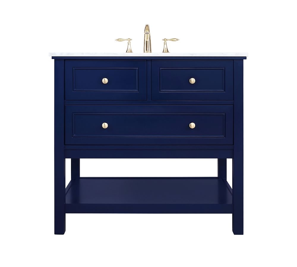 Blue Taryn Single Sink Vanity, 36" - Image 0