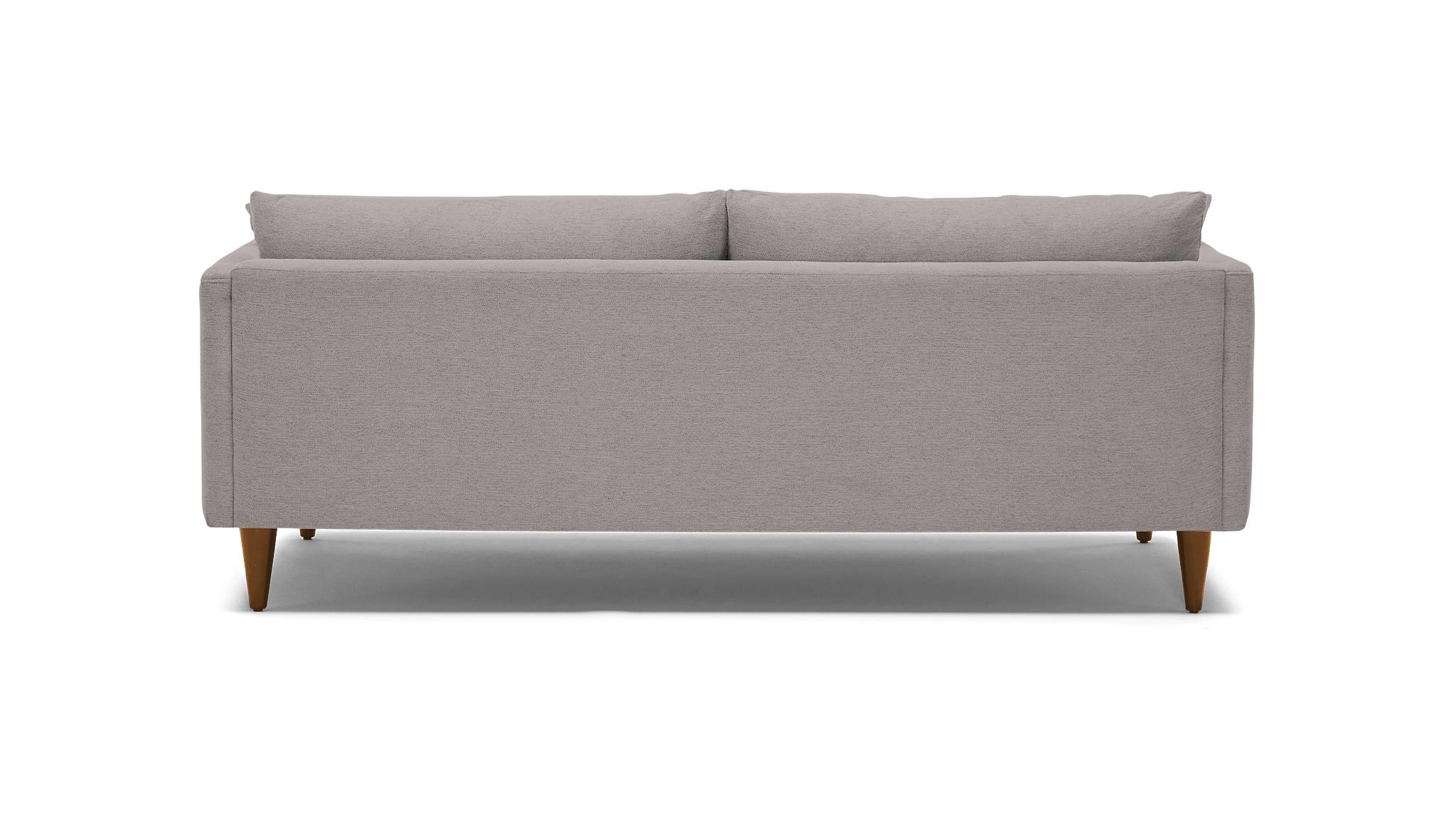Lewis Mid Century Modern Sofa - Sunbrella Premier Wisteria - Mocha - Cone - Image 4