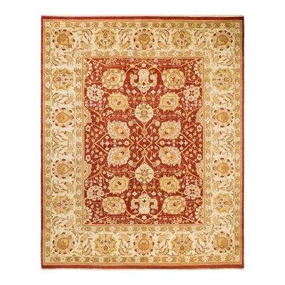 Eclectic, One-Of-A-Kind Hand-Knotted Area Rug  - Red, 8' 2" X 10' 1" - Image 0