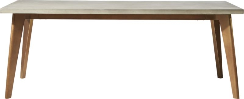 Harper Brass Dining Table with Concrete Top - Image 1