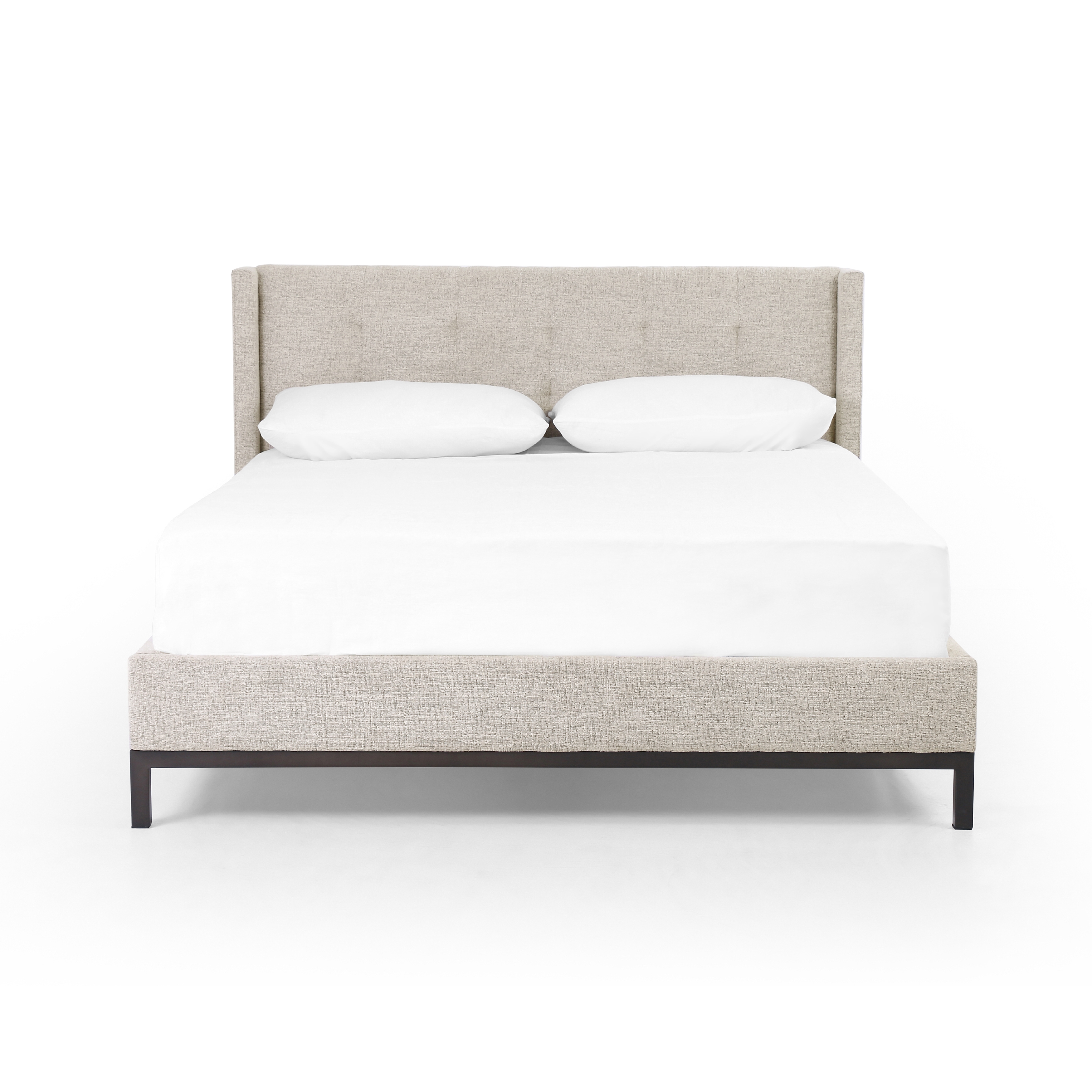 Newhall Bed-Plushtone Linen-Queen - Image 2