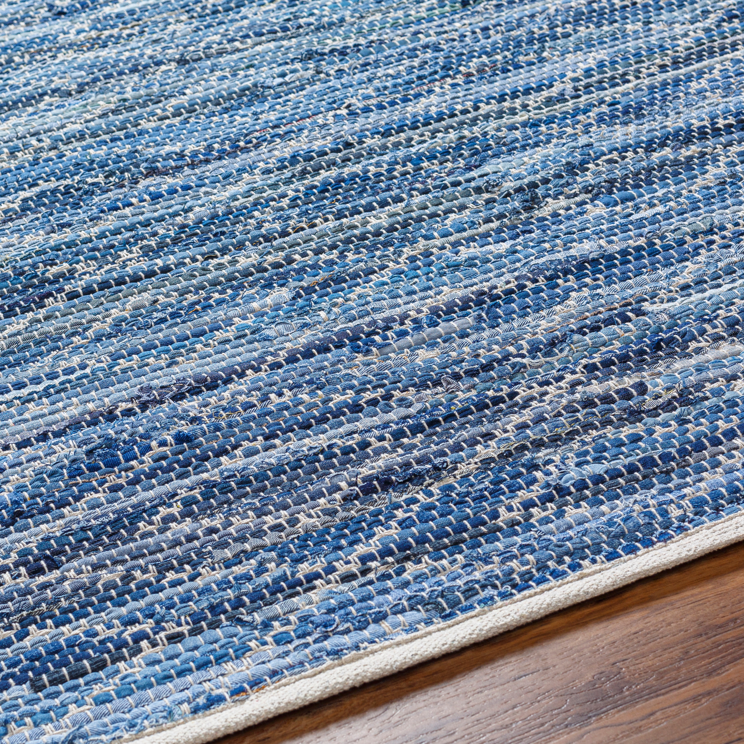 Jean Blue Indoor 8' x 10' Handmade Rug - Image 2