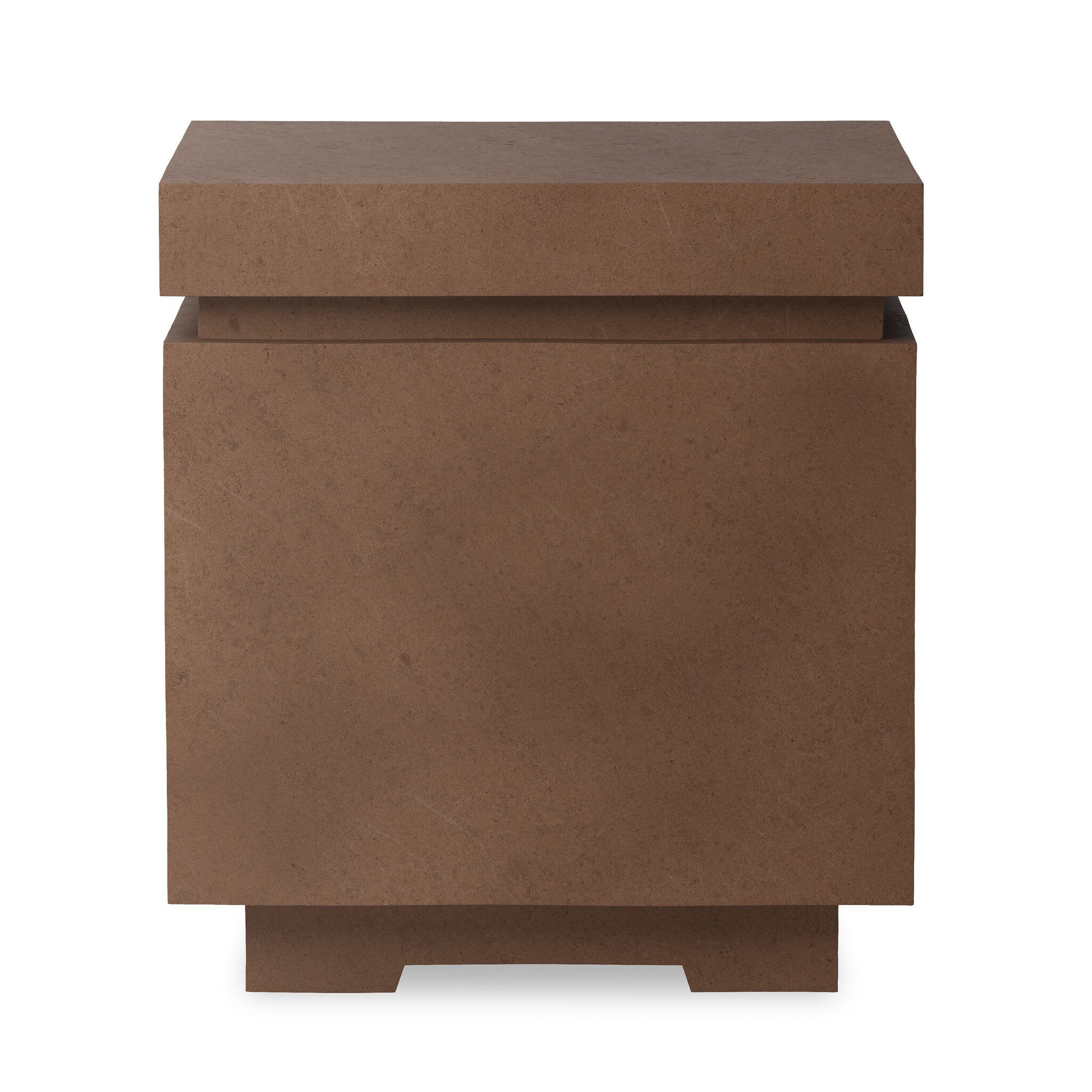 Posen Outdoor Square Propane Enclosure - Clay Concrete - Image 0