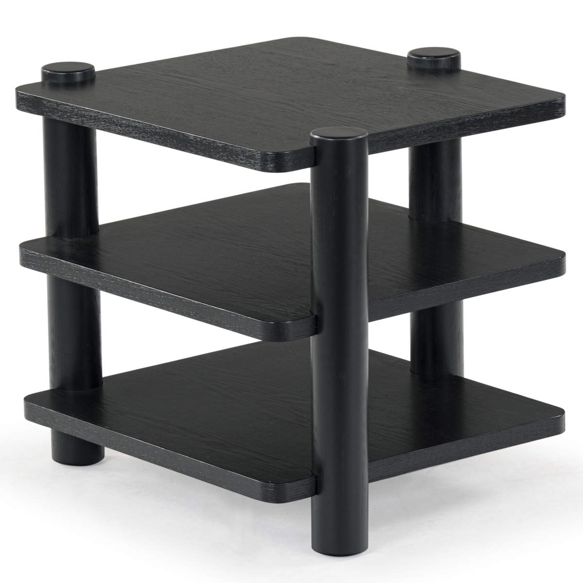 Edisyn 3 Shelf Wood Accent Table - Black - Image 4