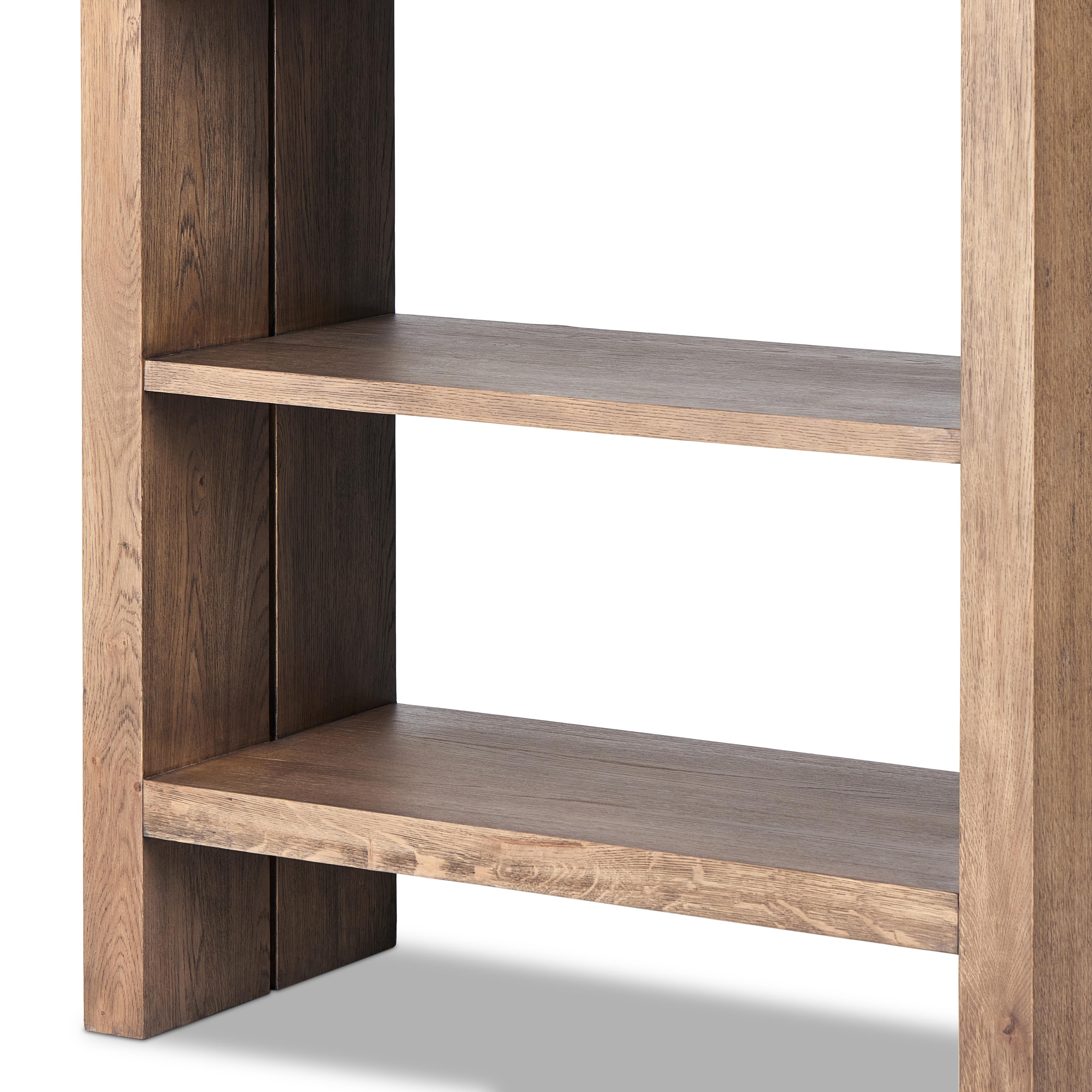Warby Bookshelf-Worn Oak - Image 7