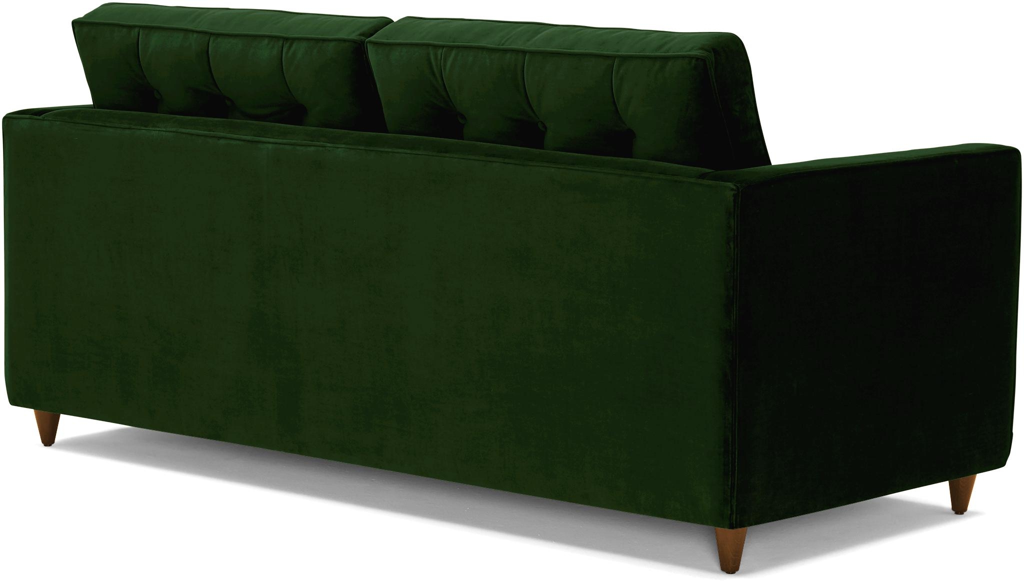 Green Braxton Mid Century Modern Sleeper Sofa - Royale Evergreen - Mocha - Image 3