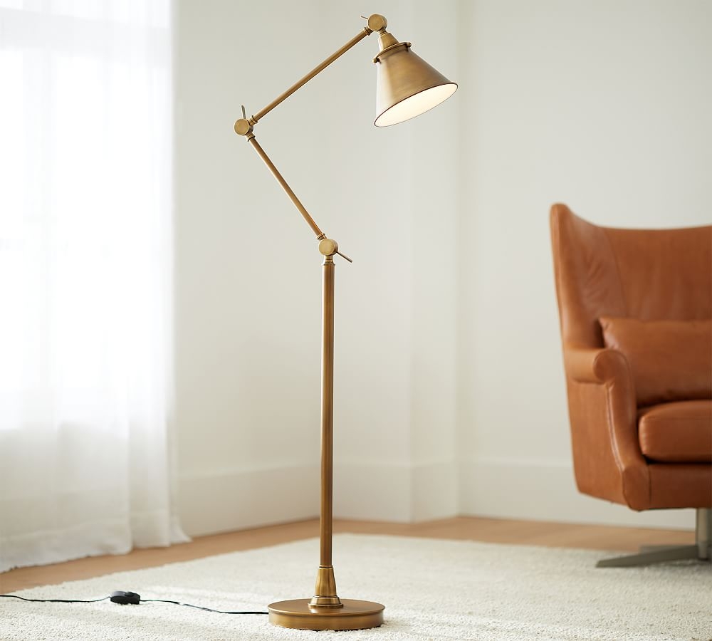 Architect's Task Floor Lamp, Brass - Image 0