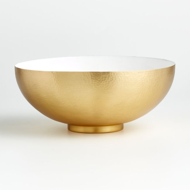 Pheline Hammered Large Brass Bowl - Image 0