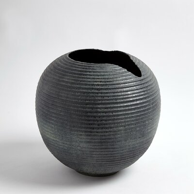 Dark Gray 12.25" Ceramic Table Vase - Image 0