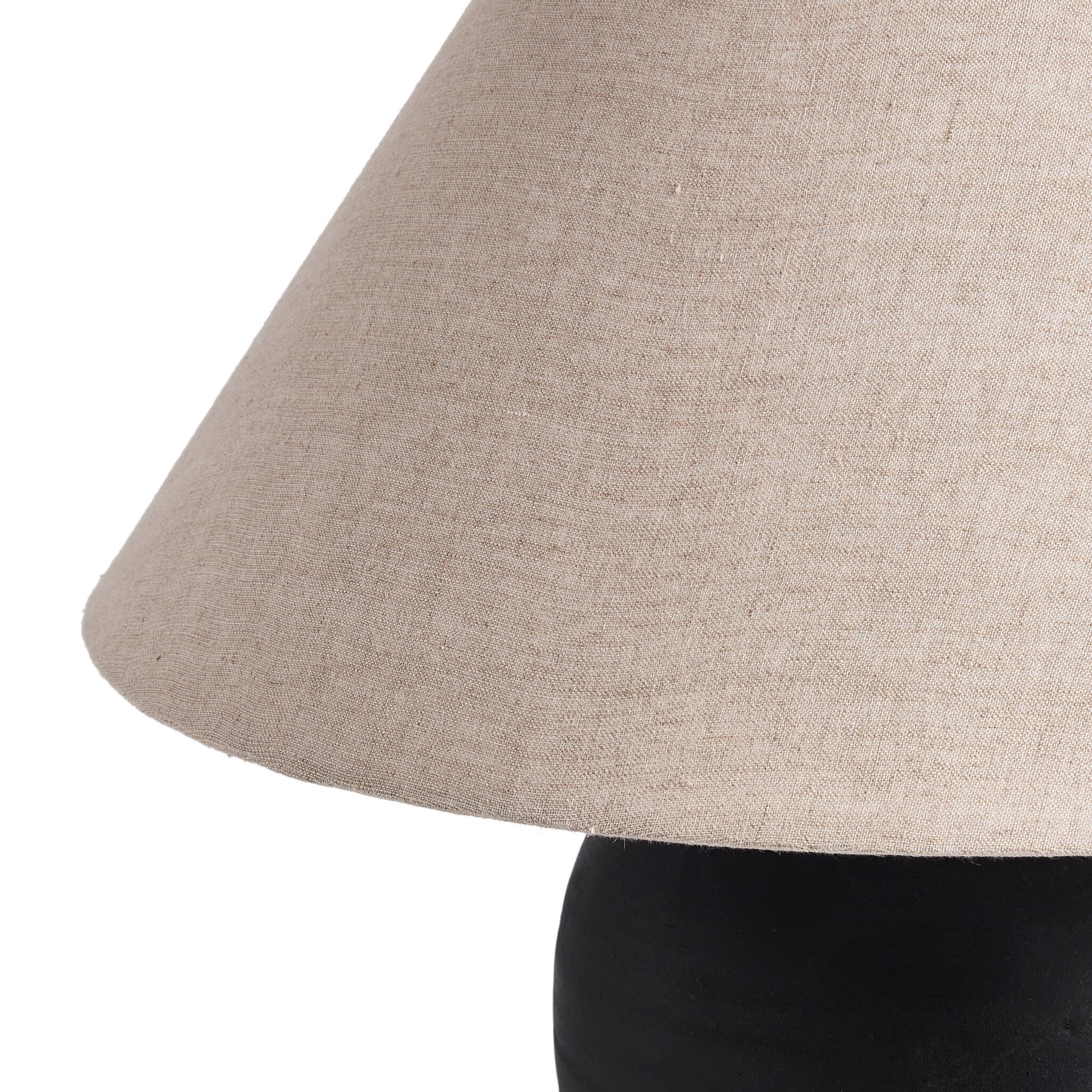 Russo Table Lamp - Aged Black Terracotta - Image 4