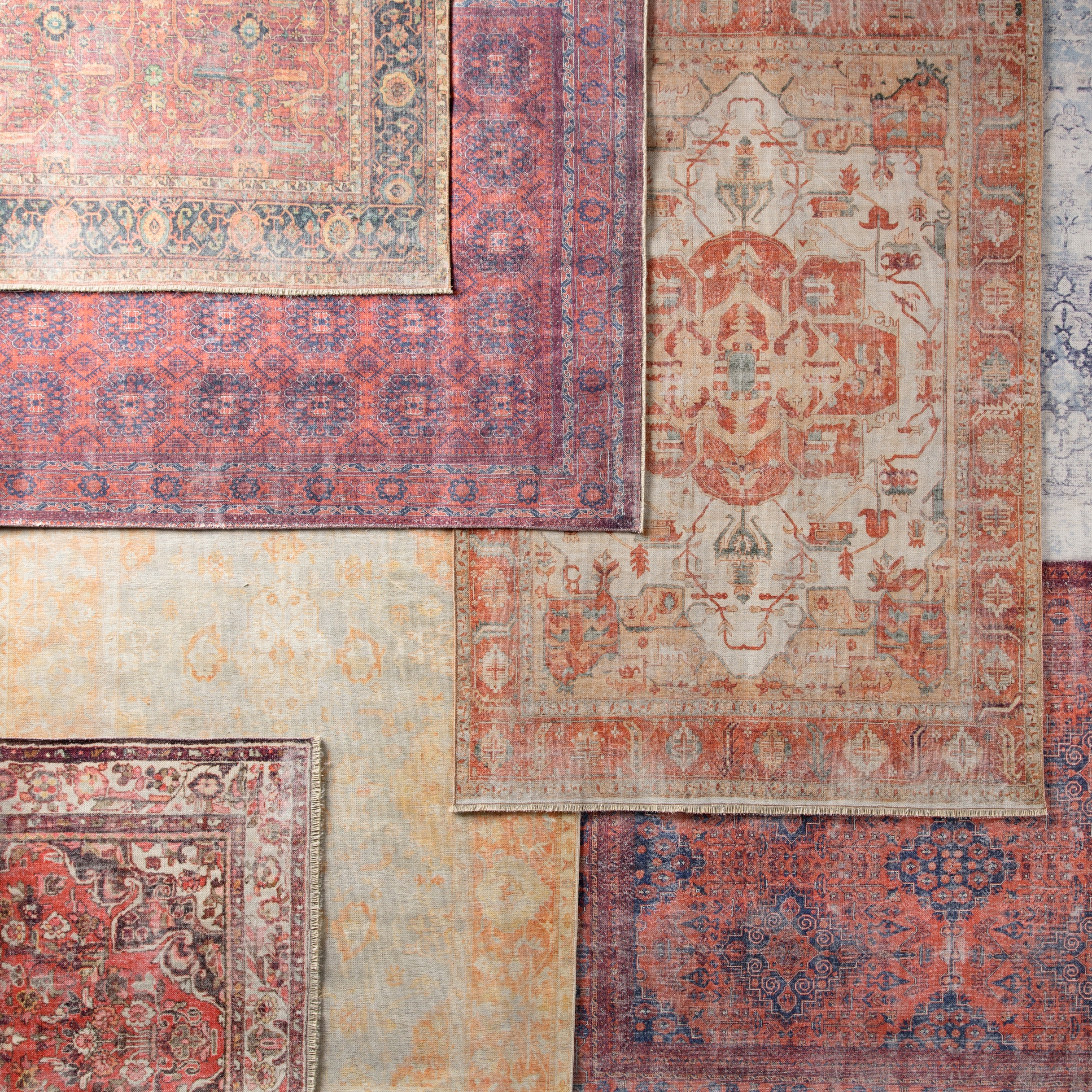 Shelta Oriental Blue/ Red Area Rug (8'10"X11'9") - Image 7