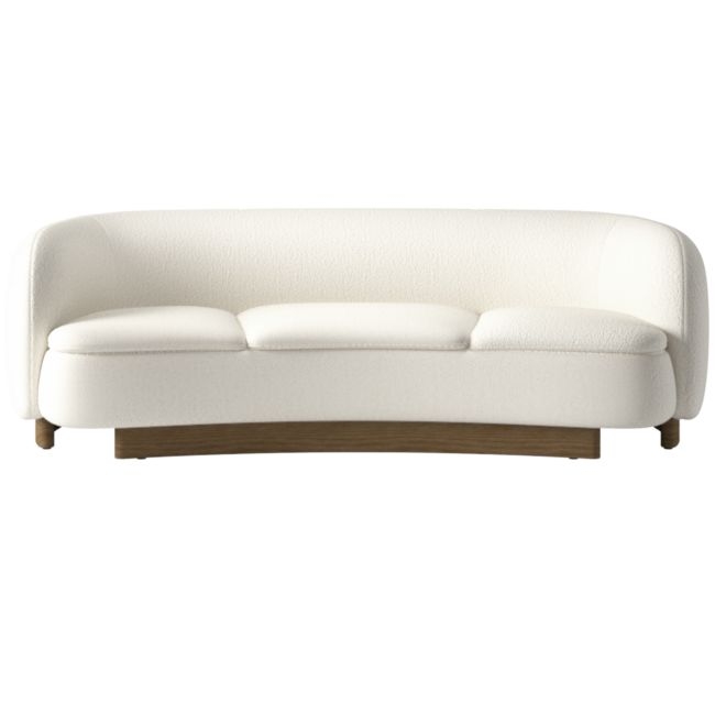 Muir Curved Sofa Wooly Sand by Lawson-Fenning - Image 0