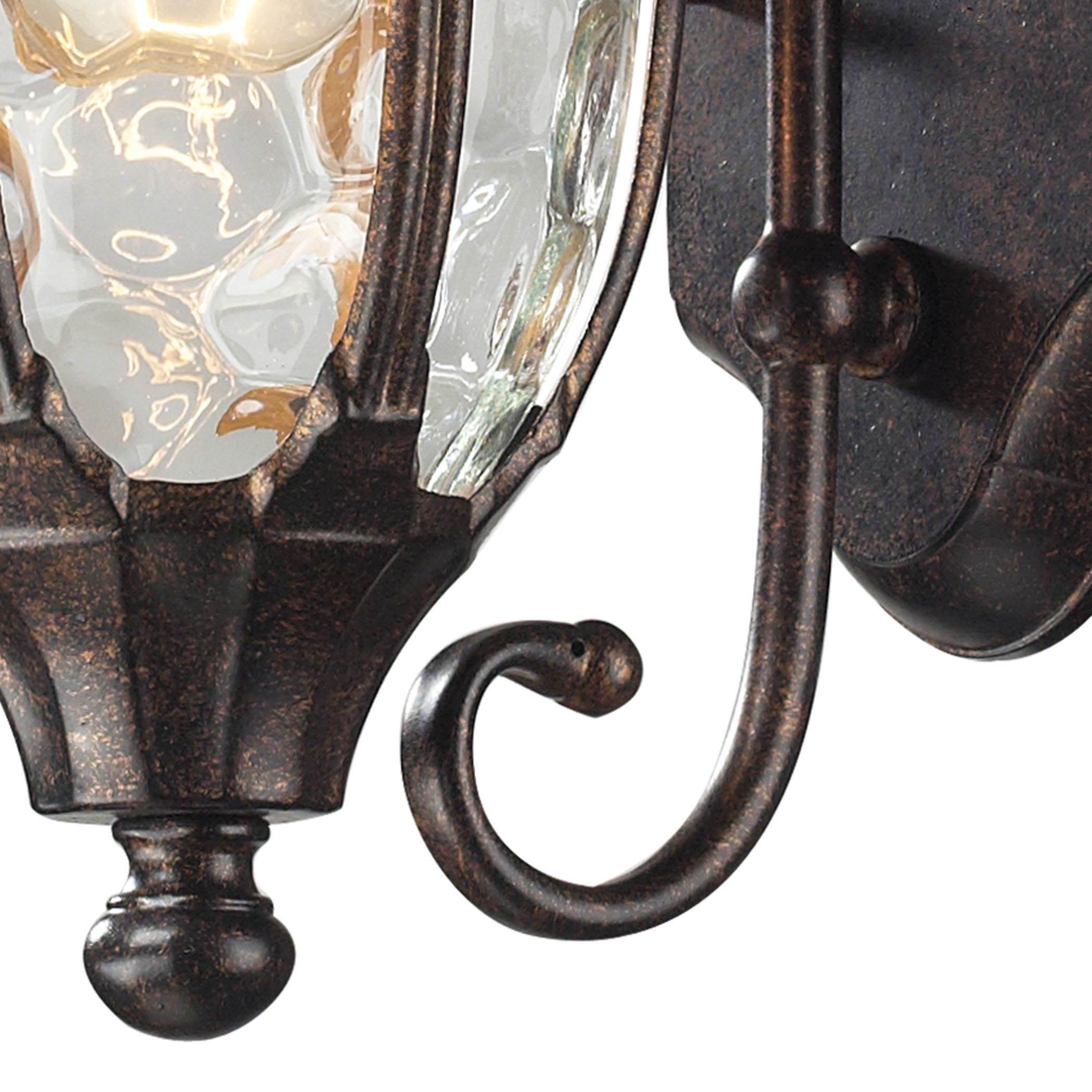 Glendale 14'' High 1-Light Outdoor Sconce - Regal Bronze - Image 2