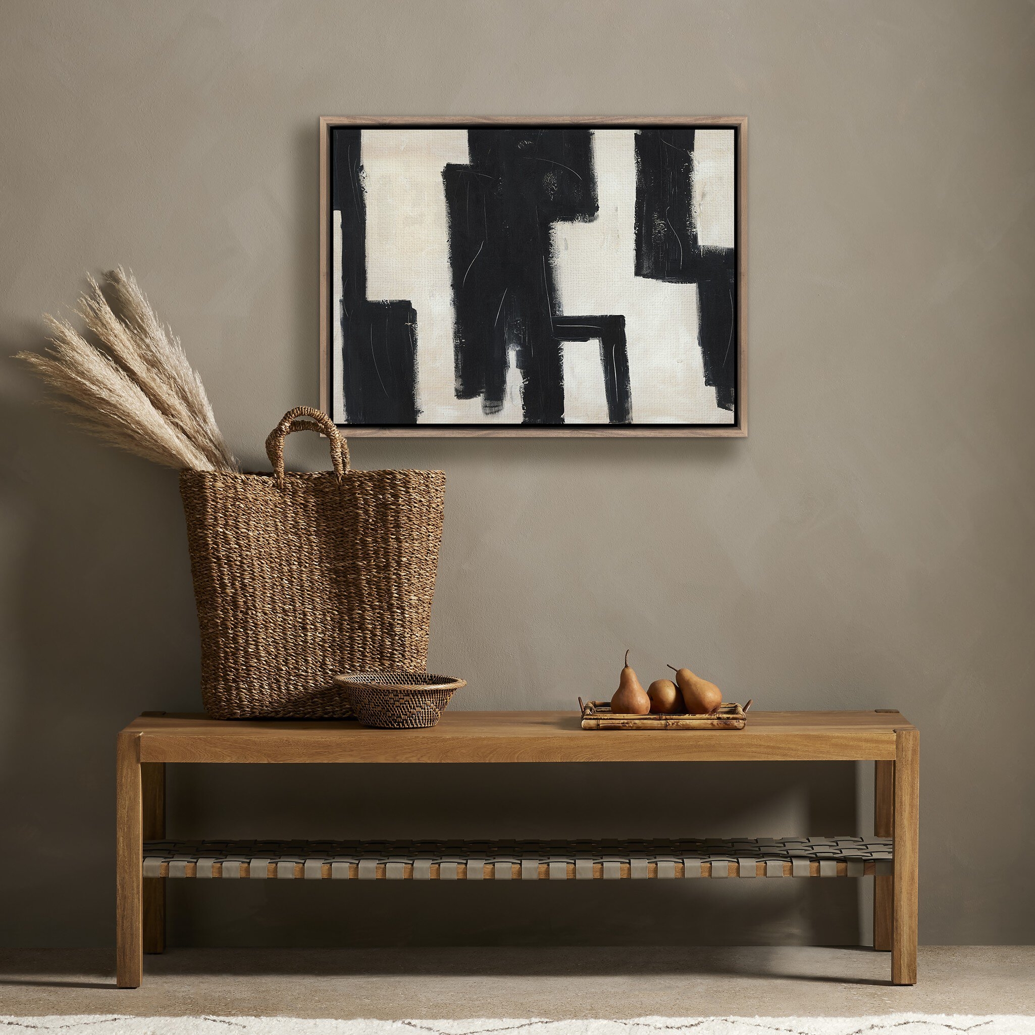 Gravity by Jamie Beckwith - Rustic Walnut Floater - Image 2