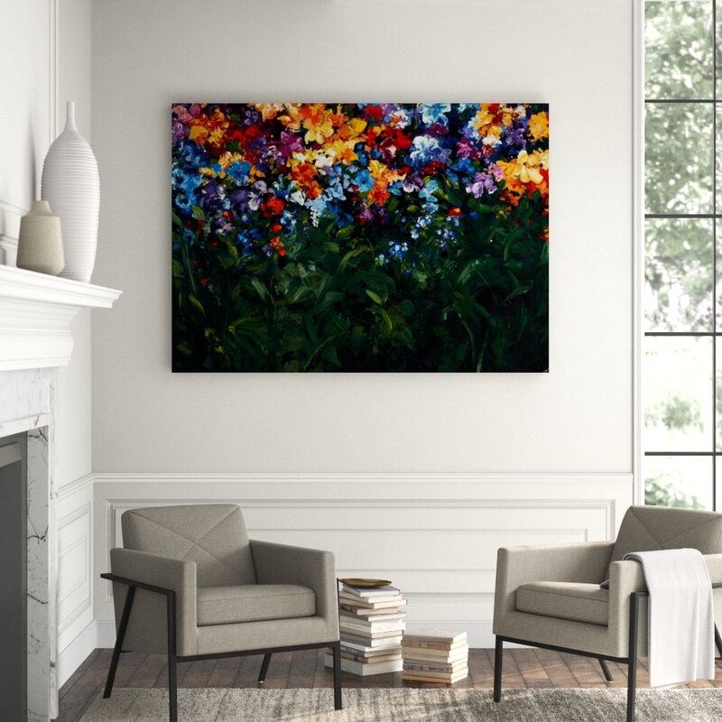 Chelsea Art Studio Floral Fields by Sydney Edmunds - Wrapped Canvas Painting - Image 0