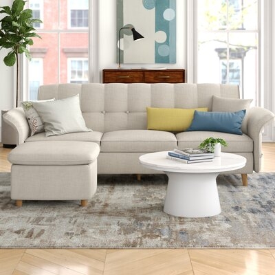 Rose 78" Sleeper Sectional With Ottoman - Image 0