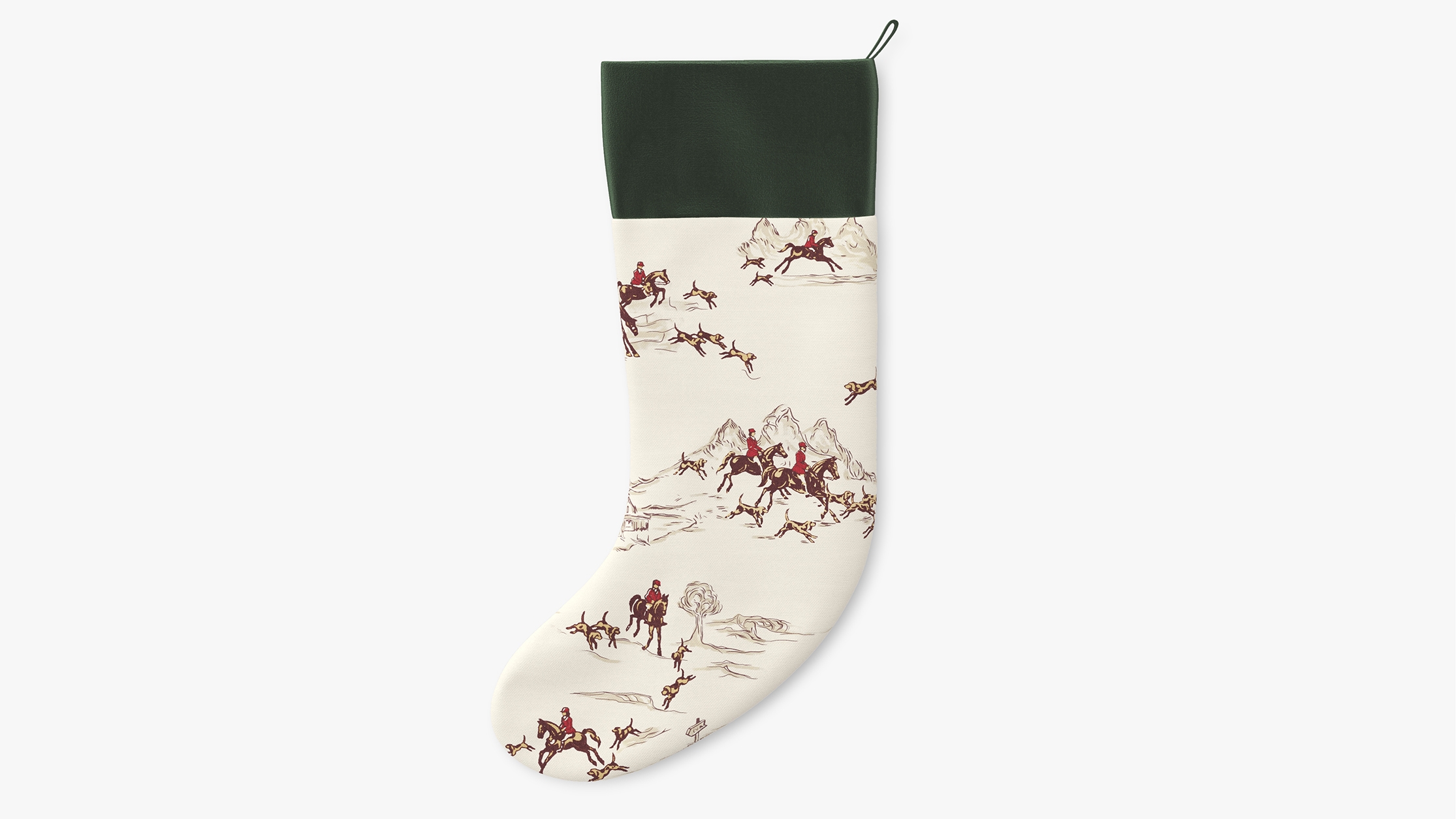 Printed Stocking, Red Cotswold Hunt - Image 0