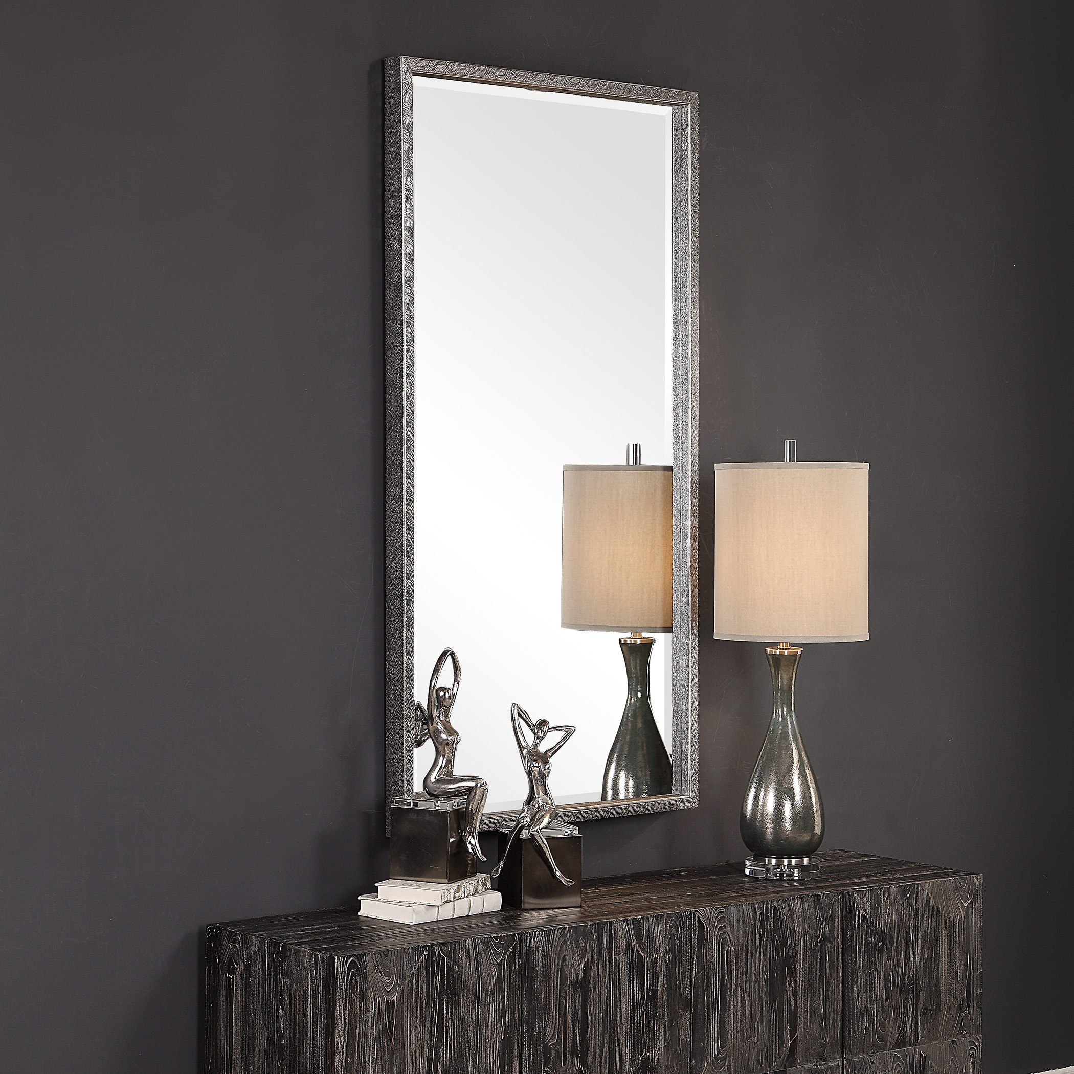 Gabelle Metallic Silver Mirror - Image 2