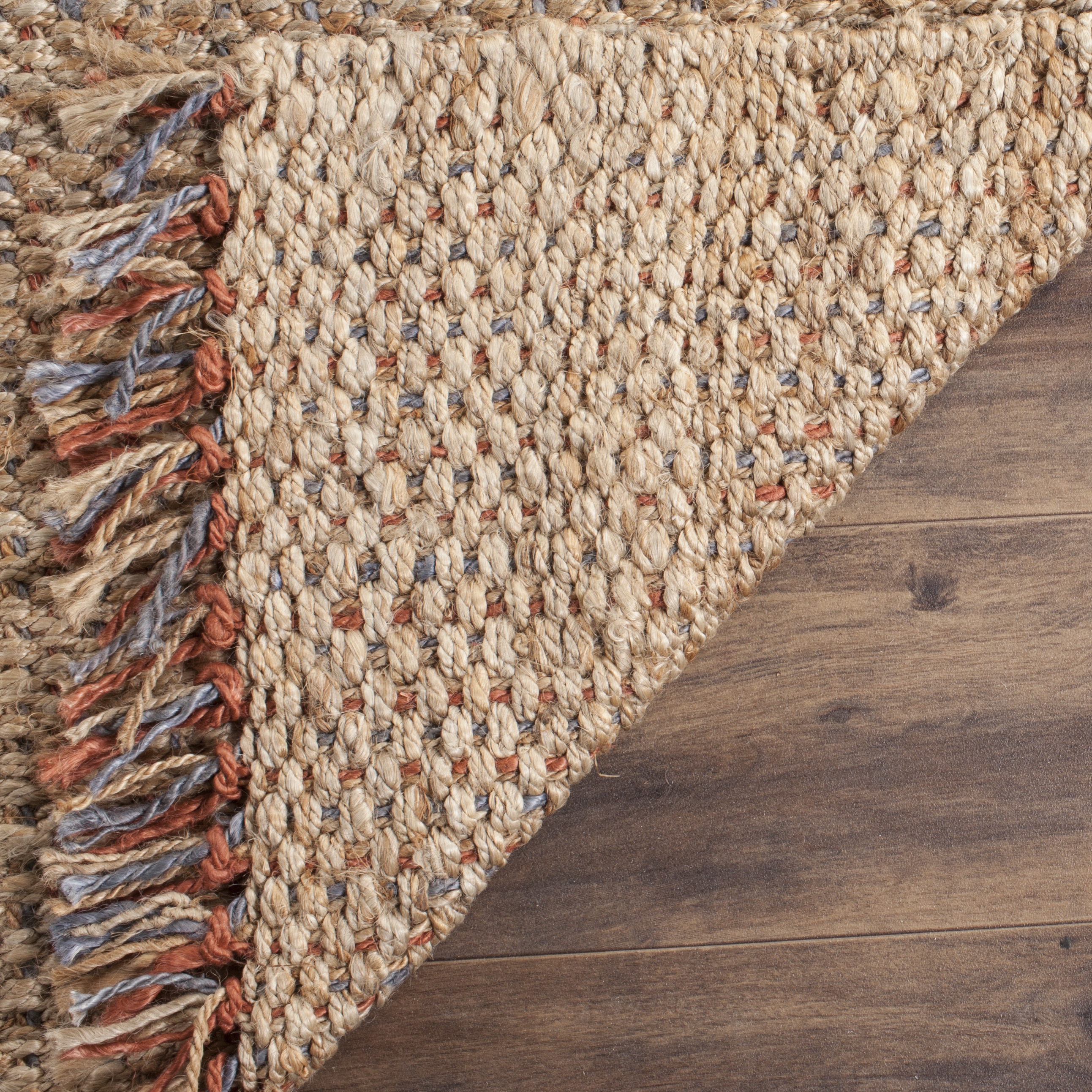 Arlo Home Hand Woven Area Rug, NF455A, Natural/Multi,  8' X 10' - Image 3