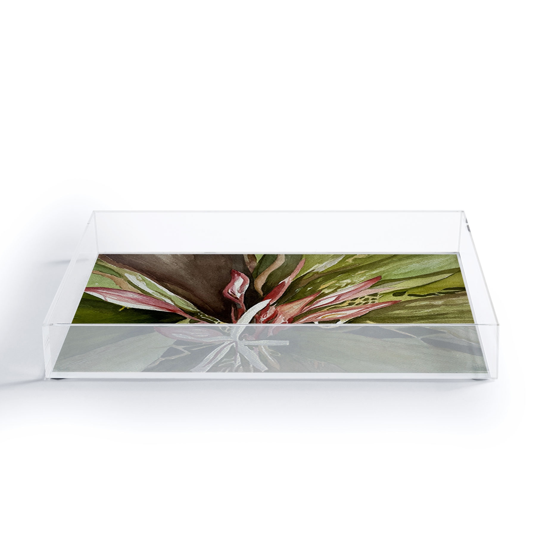 Lovely Lillies by Rosie Brown - Acrylic Tray Small 8" x 6" - Image 3