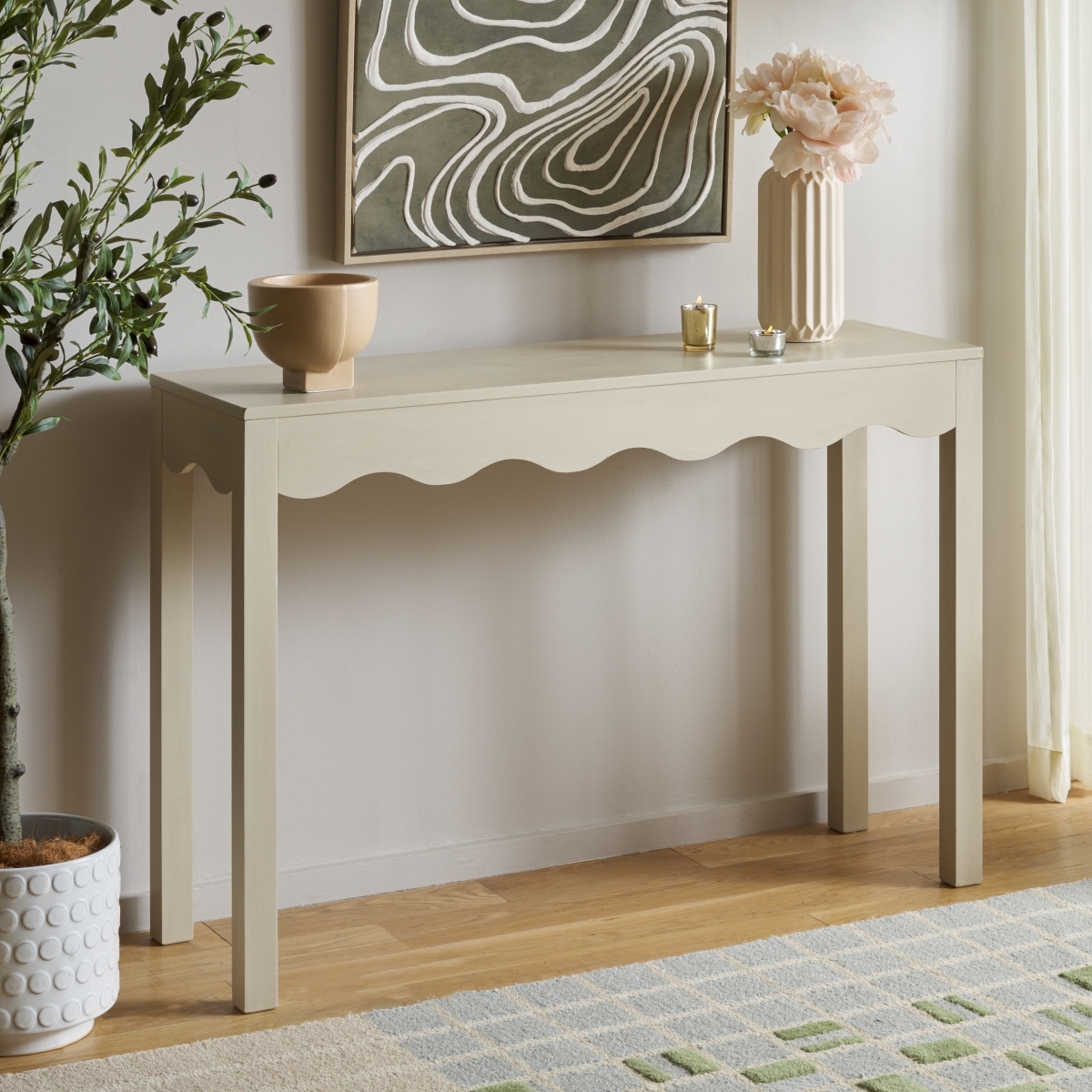 Lilith Wave 43" Console - Sand - Image 1