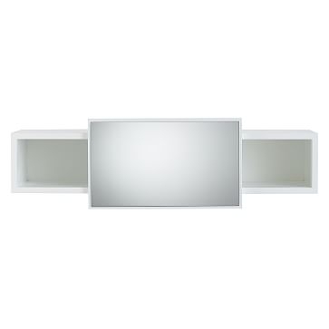 Lane Cubby Mirror Shelves, White, WE Kids - Image 3