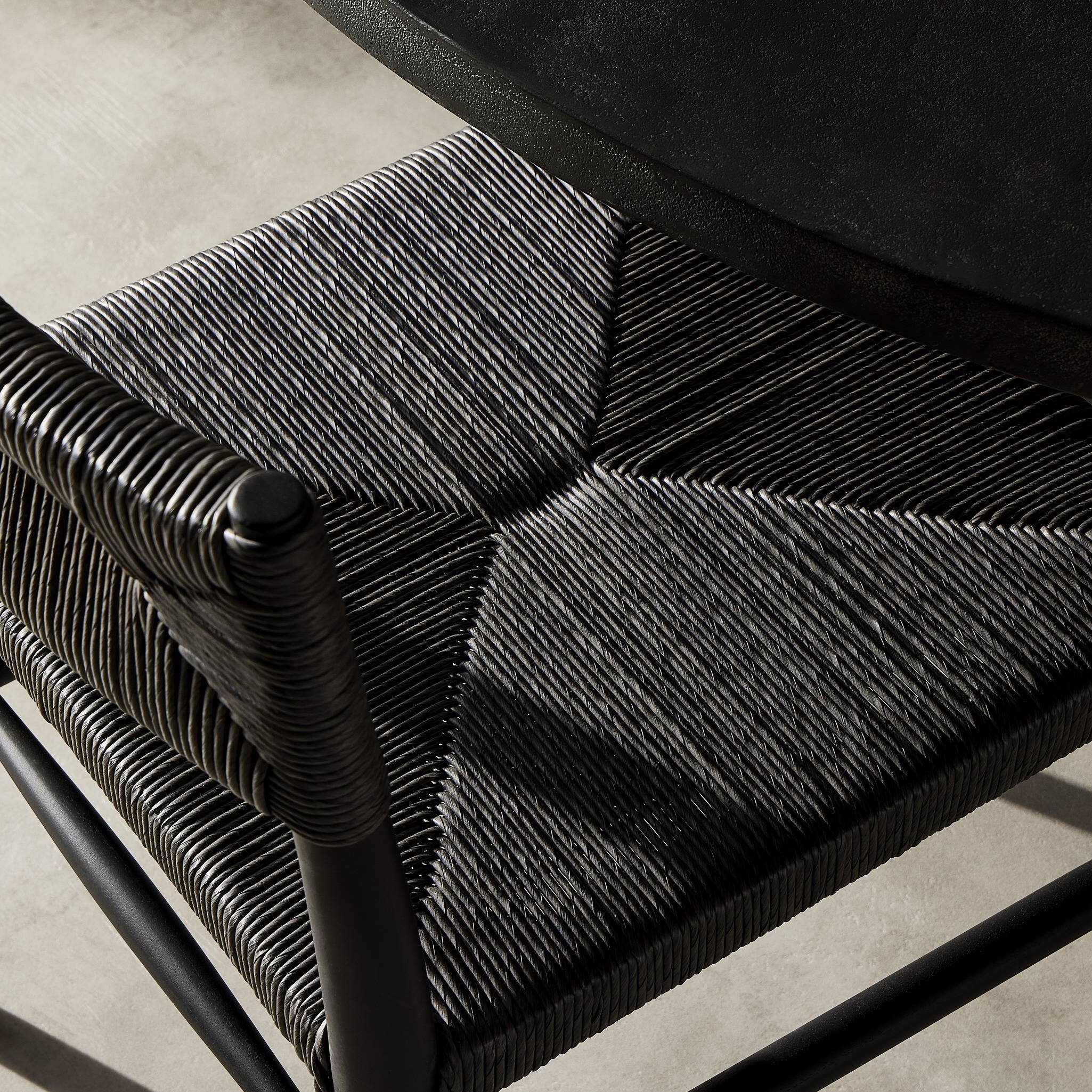 Lomas Outdoor Dining Chair - Black Teak - Image 12