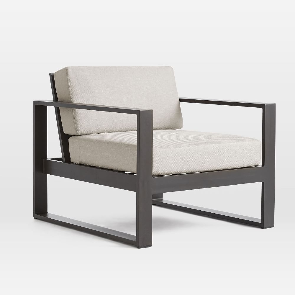 Portside Aluminum Outdoor Lounge Chair, Dark Bronze - Image 0