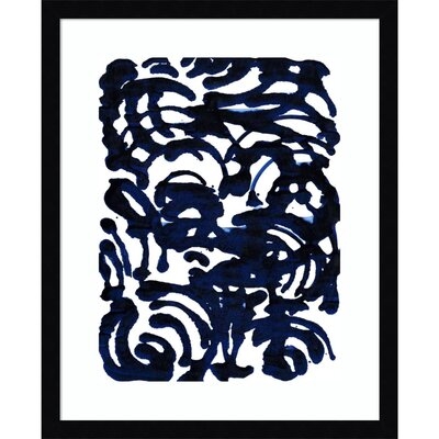 Indigo Swirls II by Jodi Fuchs - Picture Frame Painting Print on Paper - Image 0