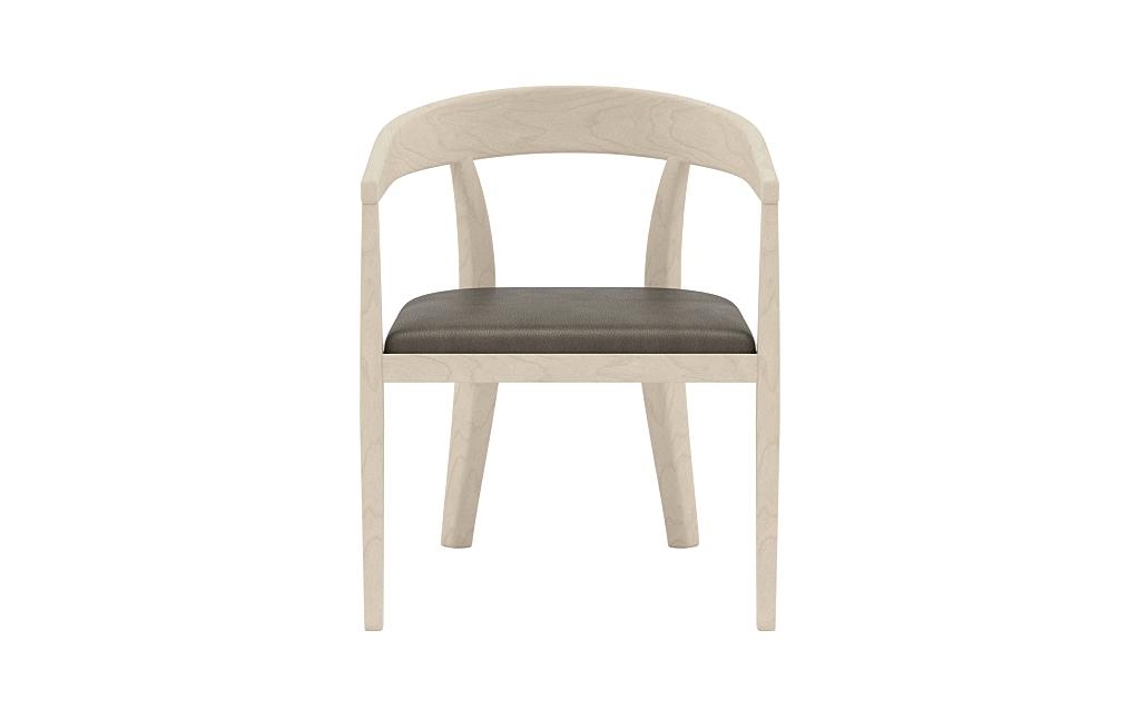 Monroe Leather Wood Framed Upholstered Chair - Image 0