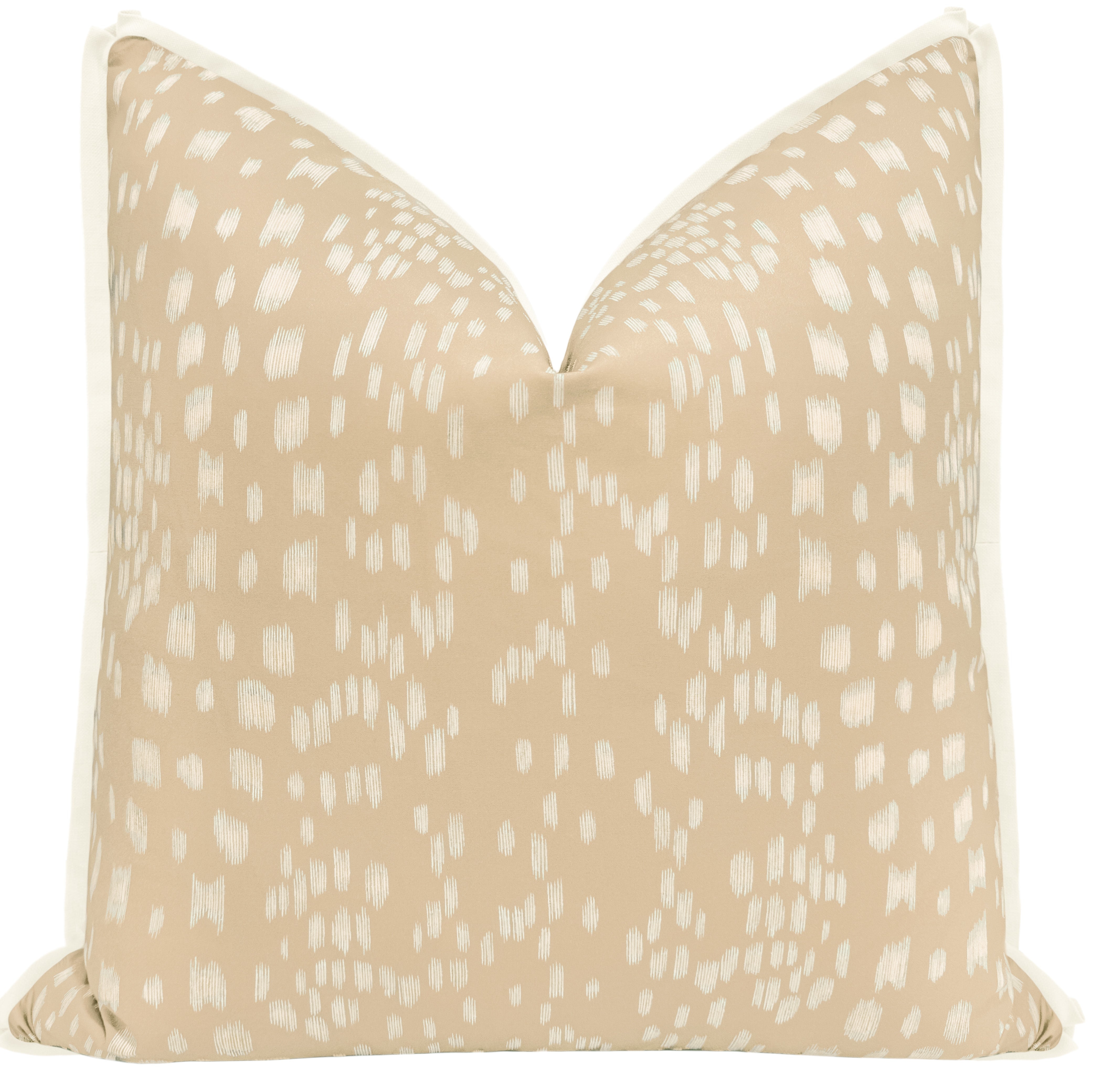 LES TOUCHES REVERSE // SAND | BRUNSCHWIG & FILS - SAMPLE 4" X 4" / CORDING / White - Image 1