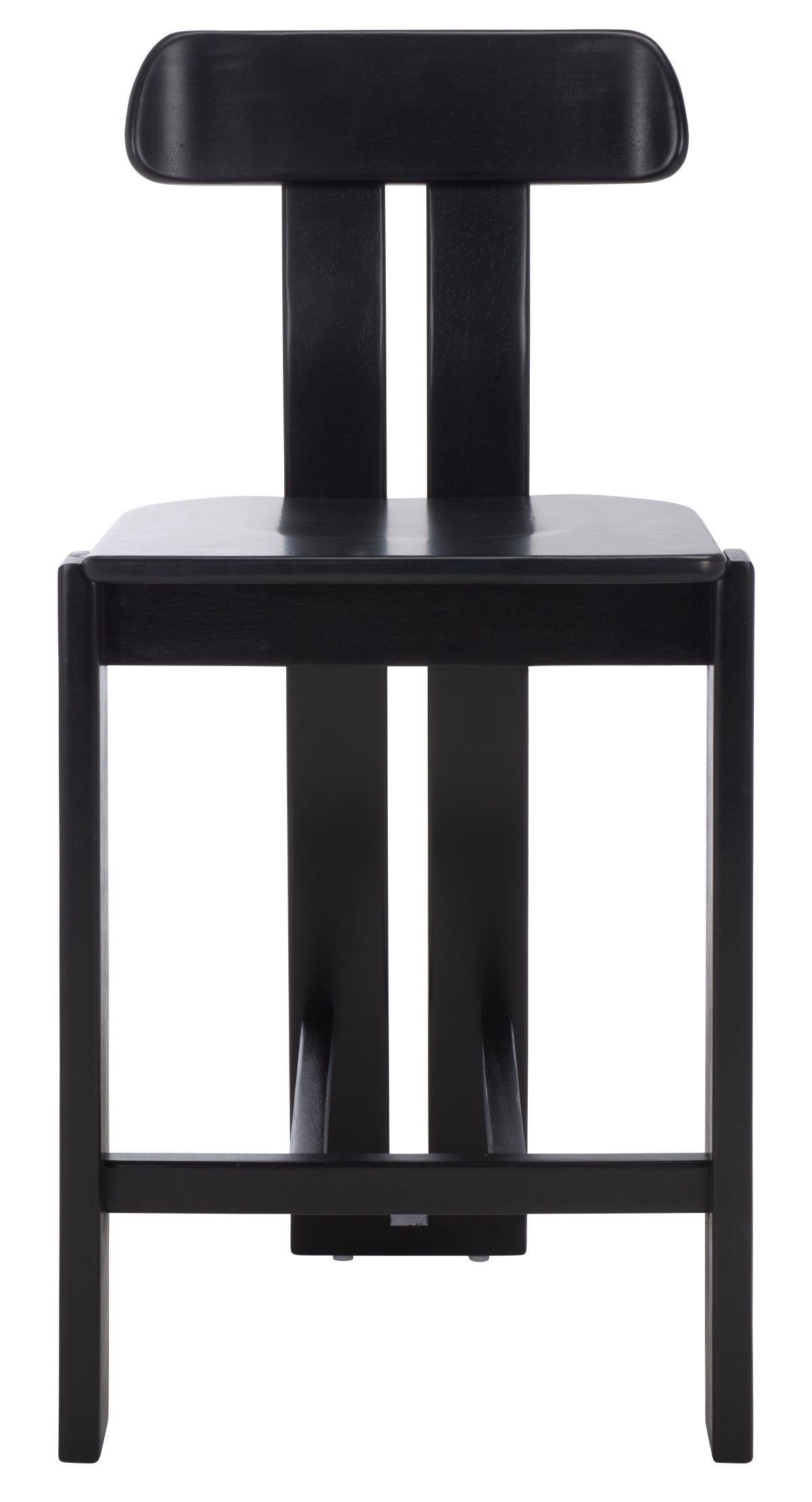 Cayde Wood Counter Stool - Black - Safavieh - Image 0