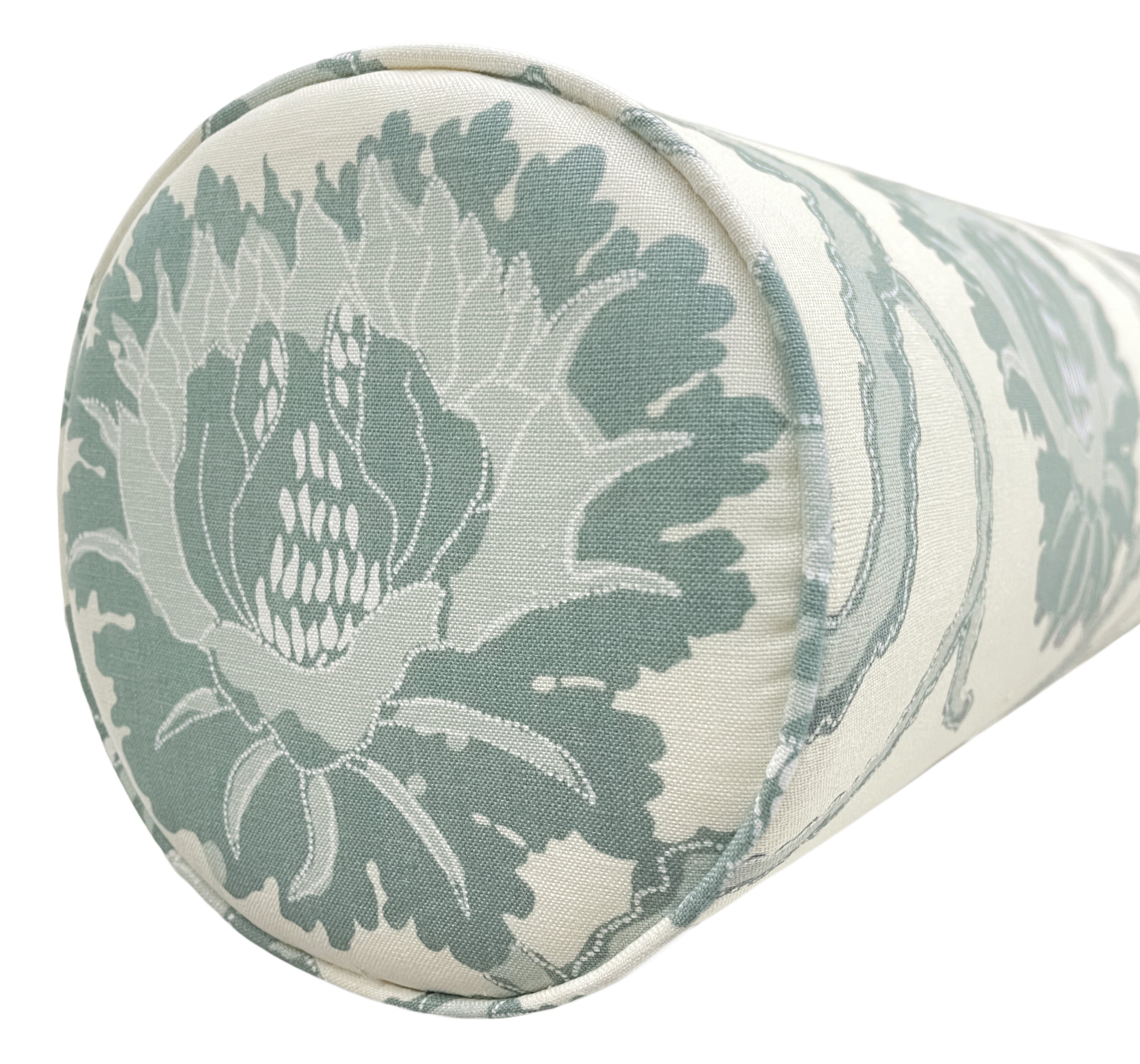 THE BOLSTER :: BLOOMING VINES // CERULEAN BLUE - BY THE YARD - Image 1