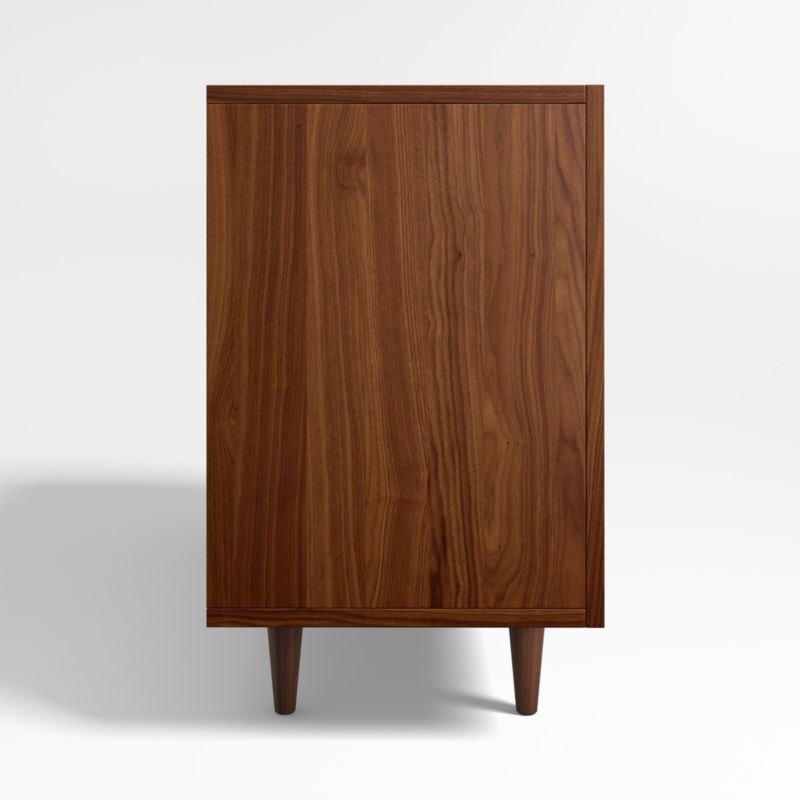 Tatum 52" Walnut Mid-Century Kids Wood 6-Drawer Wide Dresser - Image 5