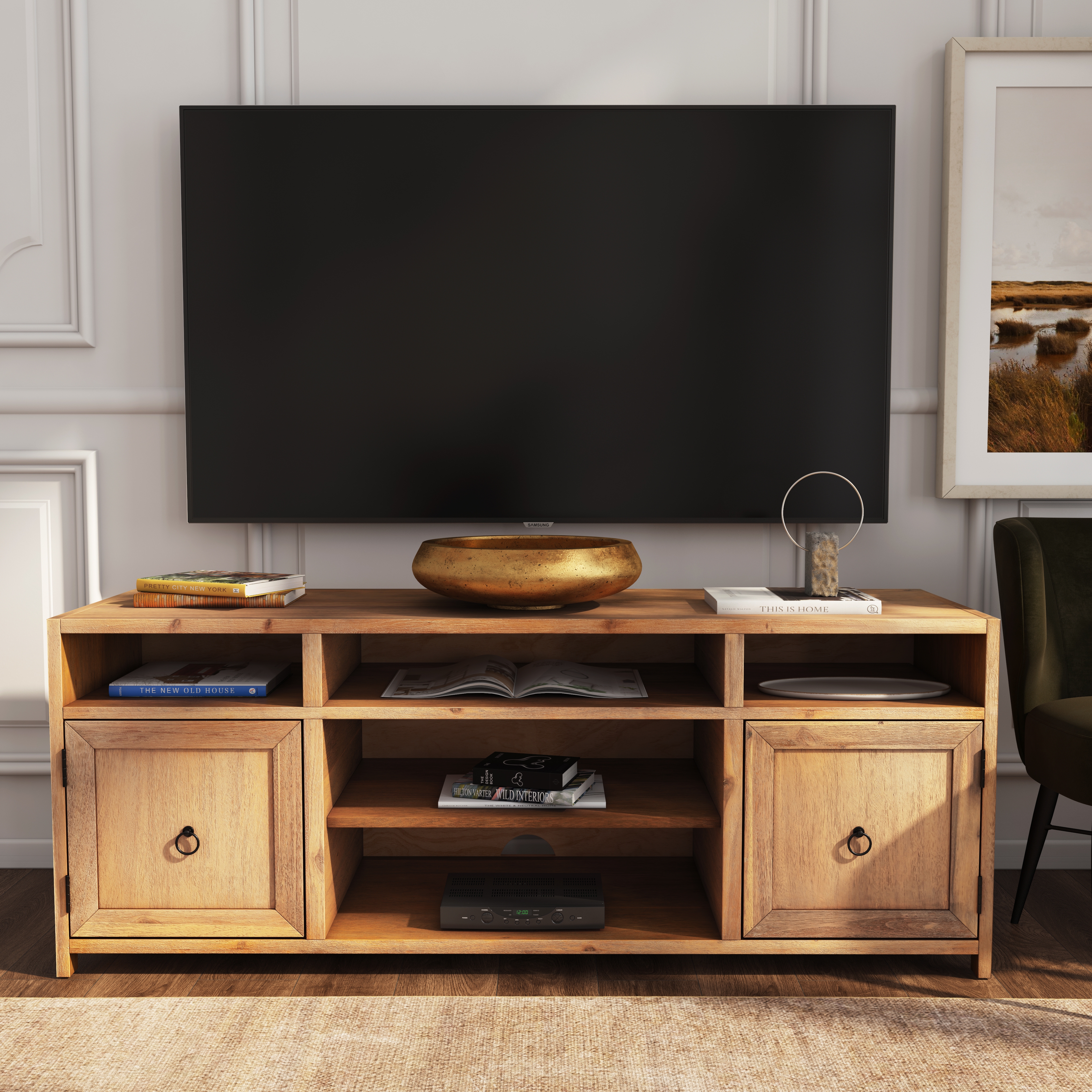 Lark Natural Mango TV Stand - Image 1