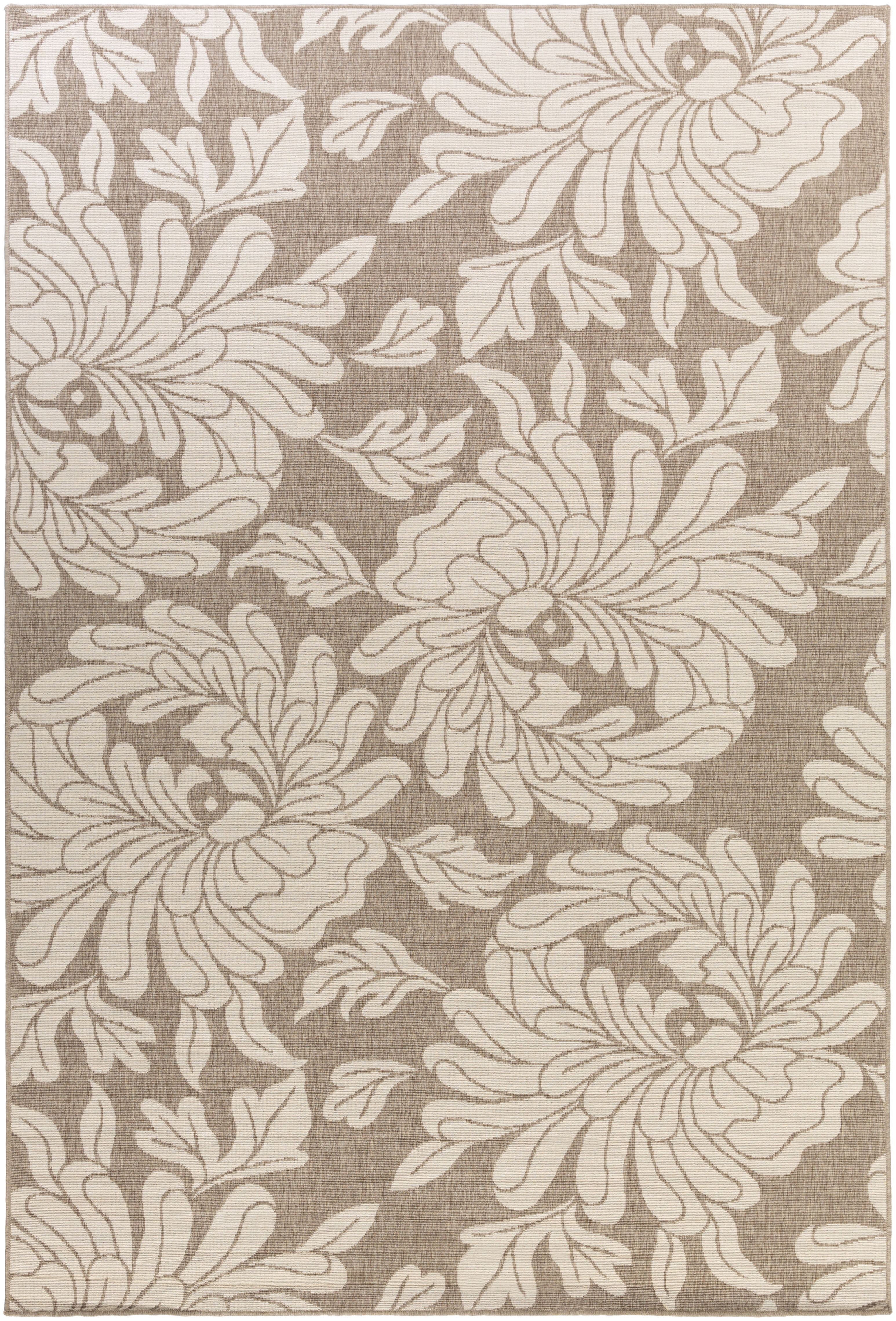 Alfresco Beige Outdoor 7'3" x 10'6" Machine Woven Rug - Image 0