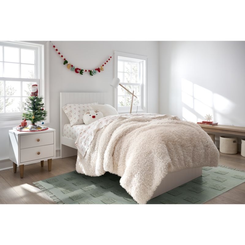 Set of 2 Finn White Wood 2-Drawer Kids Nightstand - Image 2