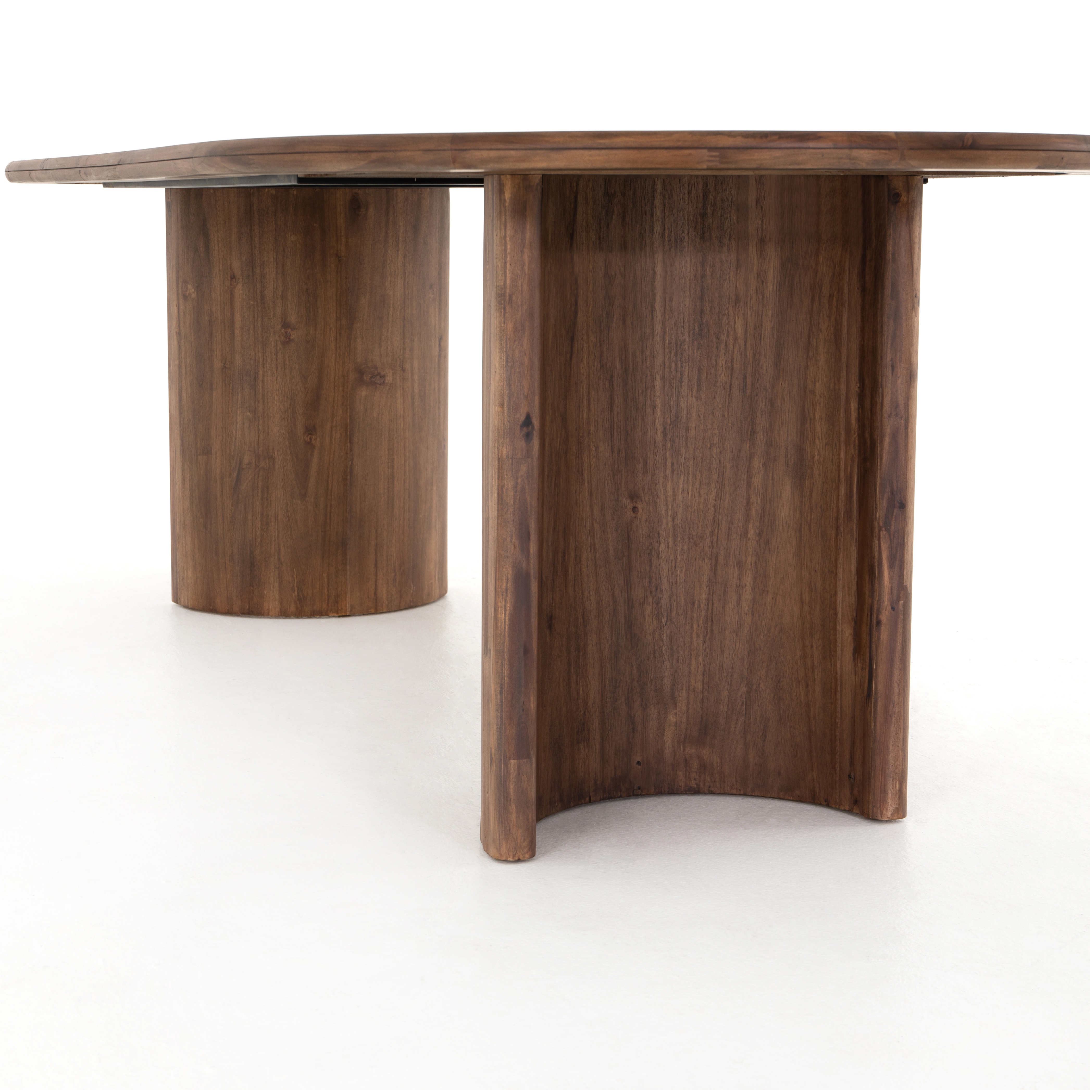 Paden Dining Table-Seasoned Brown Acacia - Image 2
