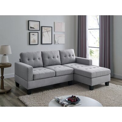 Kandel Linen Right Facing Sectional Sofa - Image 0