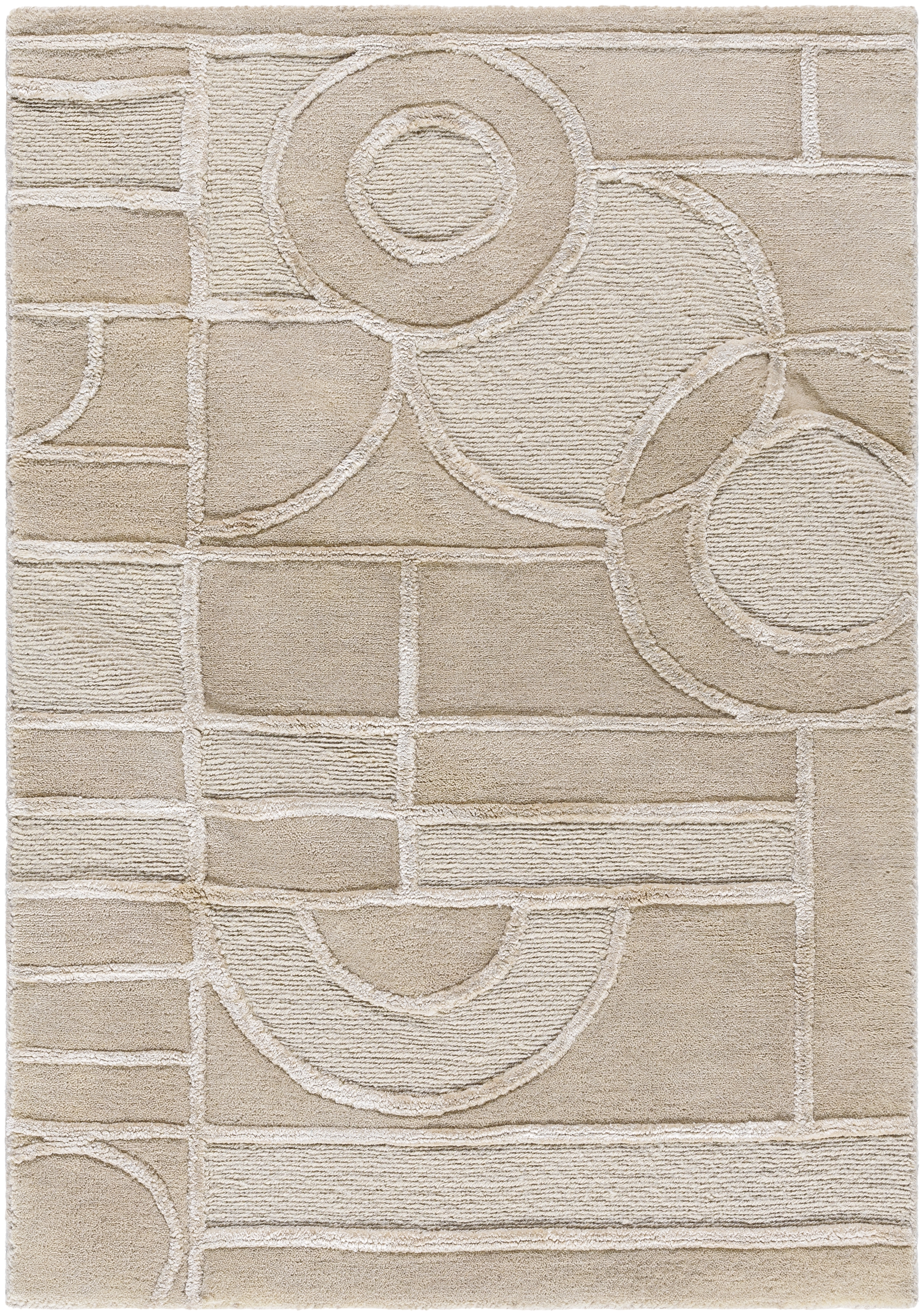 Transcendence Beige Indoor 2' x 3' Handmade Rug - Image 0