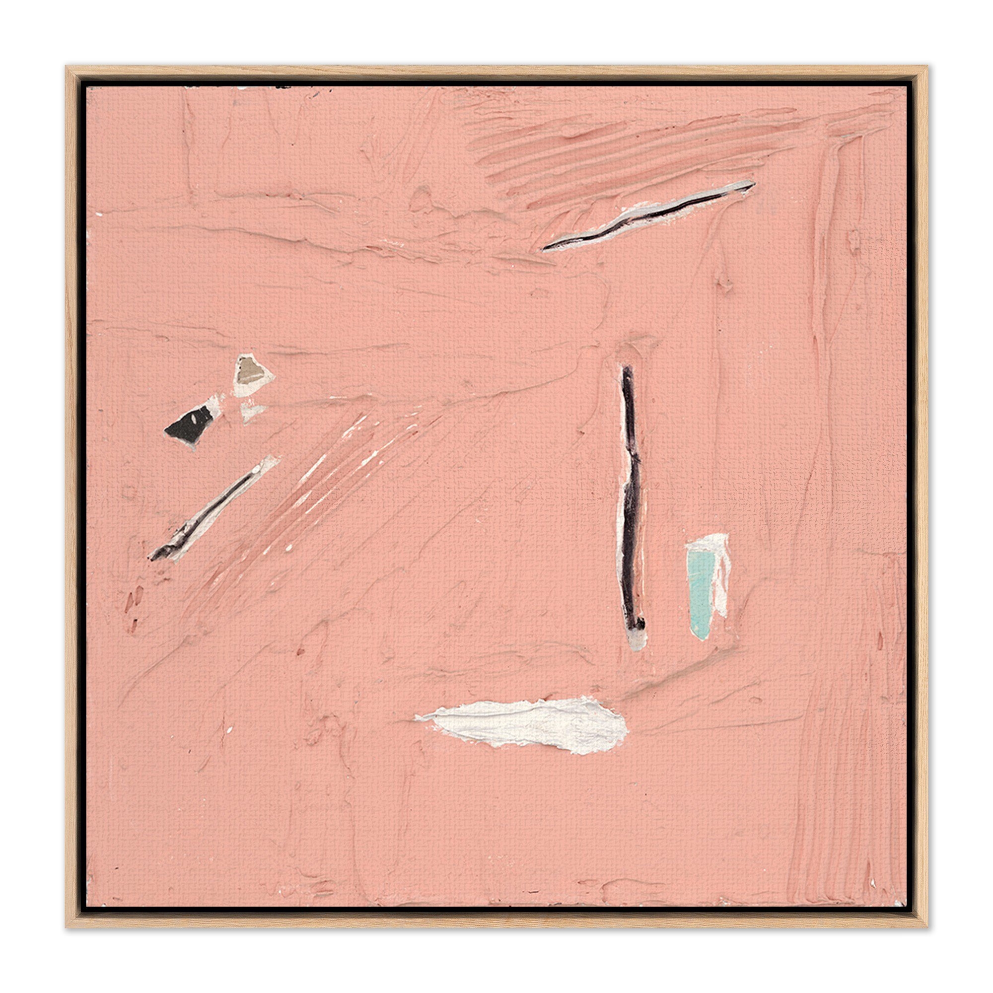 The Love Within No. 1 by Allison Rohland - Vertical Grain White Oak Floater - Image 0